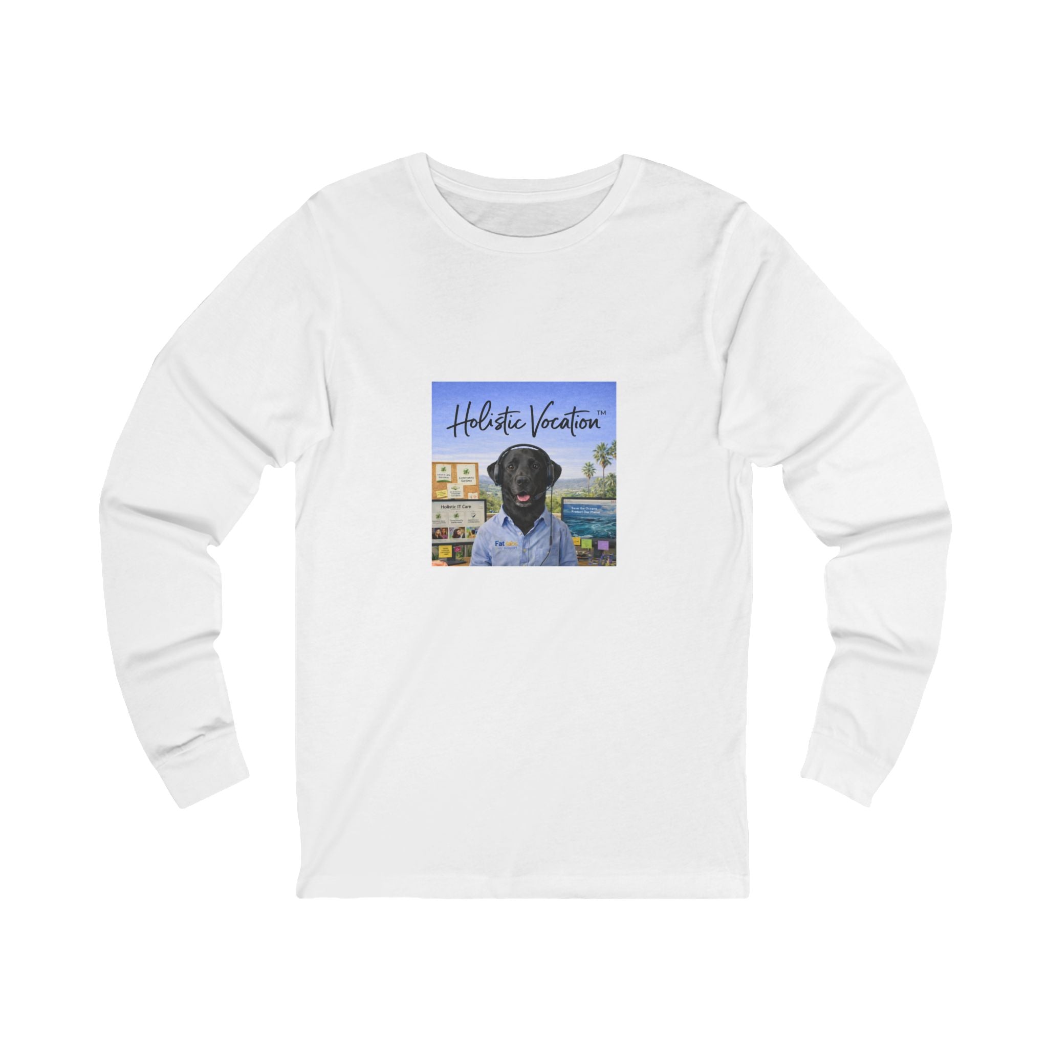 Honor your vocation Long Sleeve Tee — Scenic Dog Portrait Beach Shirt