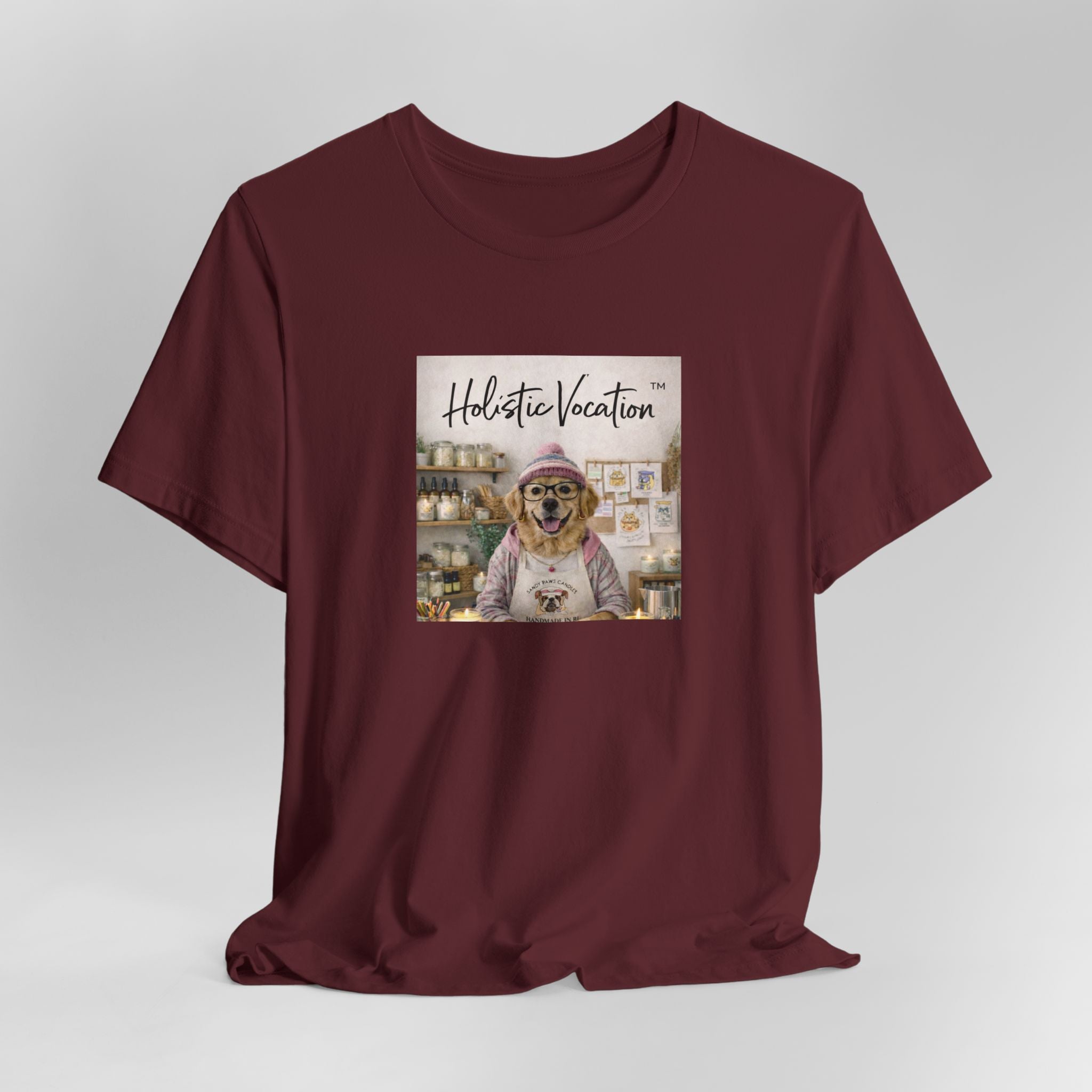 Dog Baker T‑Shirt — "Holistic Vocation" Cute Puppy Baker Graphic Tee