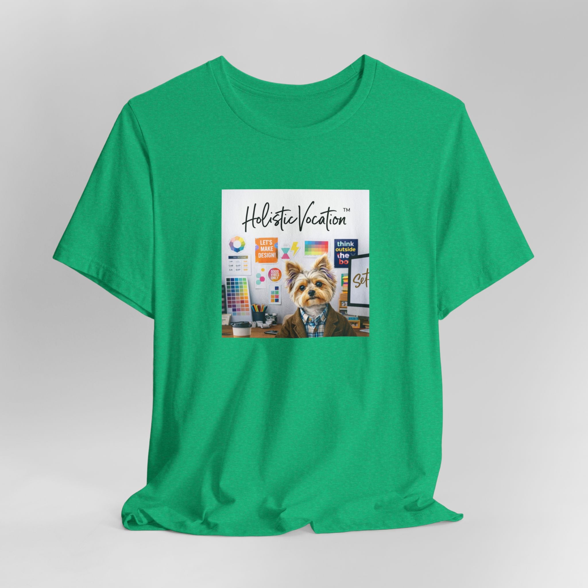 Honor your vocation Yoga Dog T-Shirt – Cute Office Pup Graphic Tee