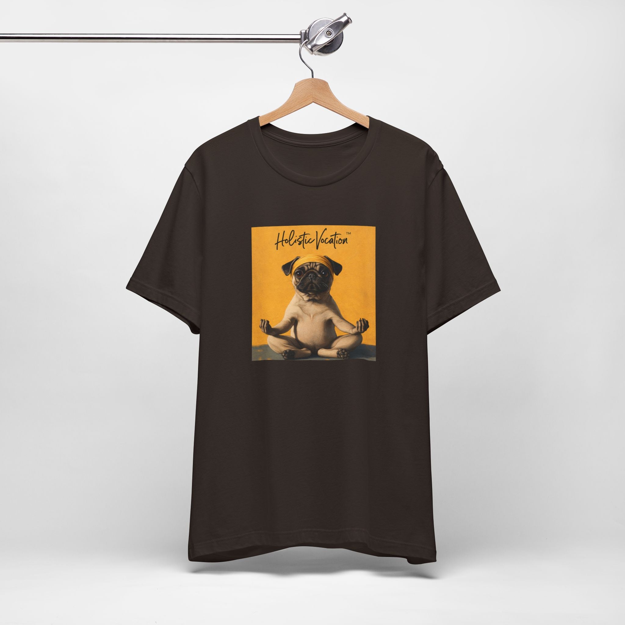 Honor your vocation Pug Meditation Tee - "Holistic Vocation" Graphic T-Shirt