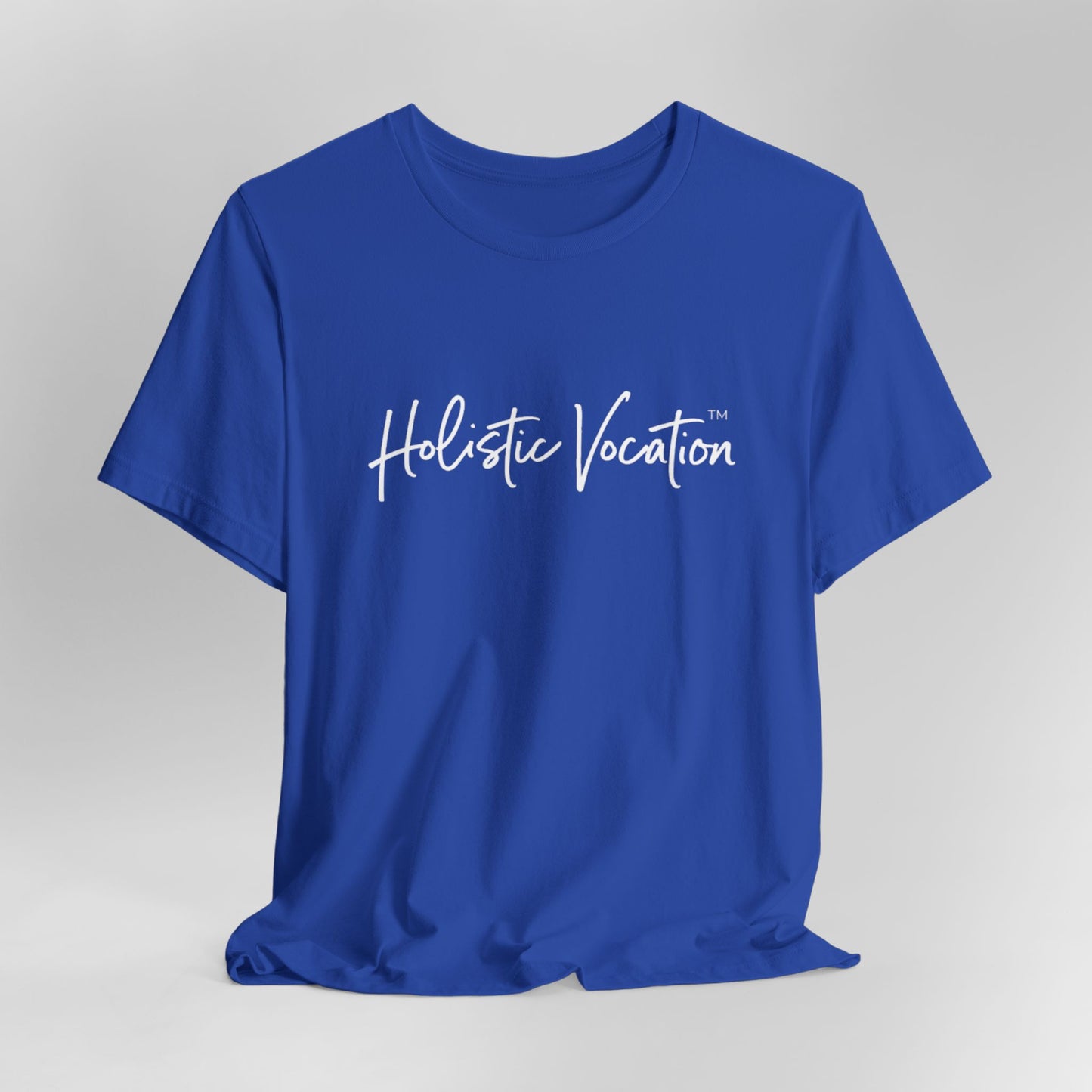 Holistic Vocation Tee — Minimal Script Spiritual Wellness T‑Shirt