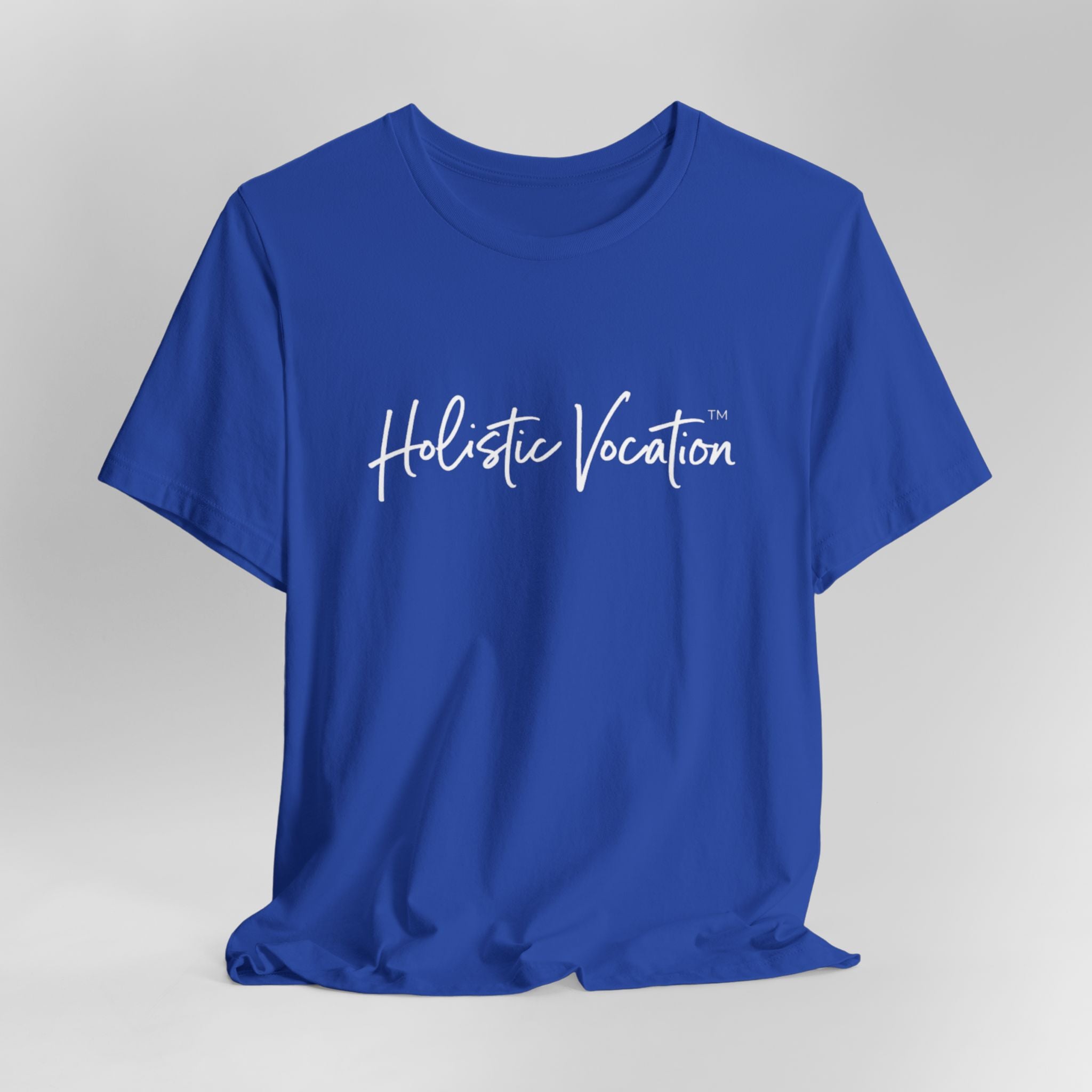 Holistic Vocation Tee — Minimal Script Spiritual Wellness T‑Shirt
