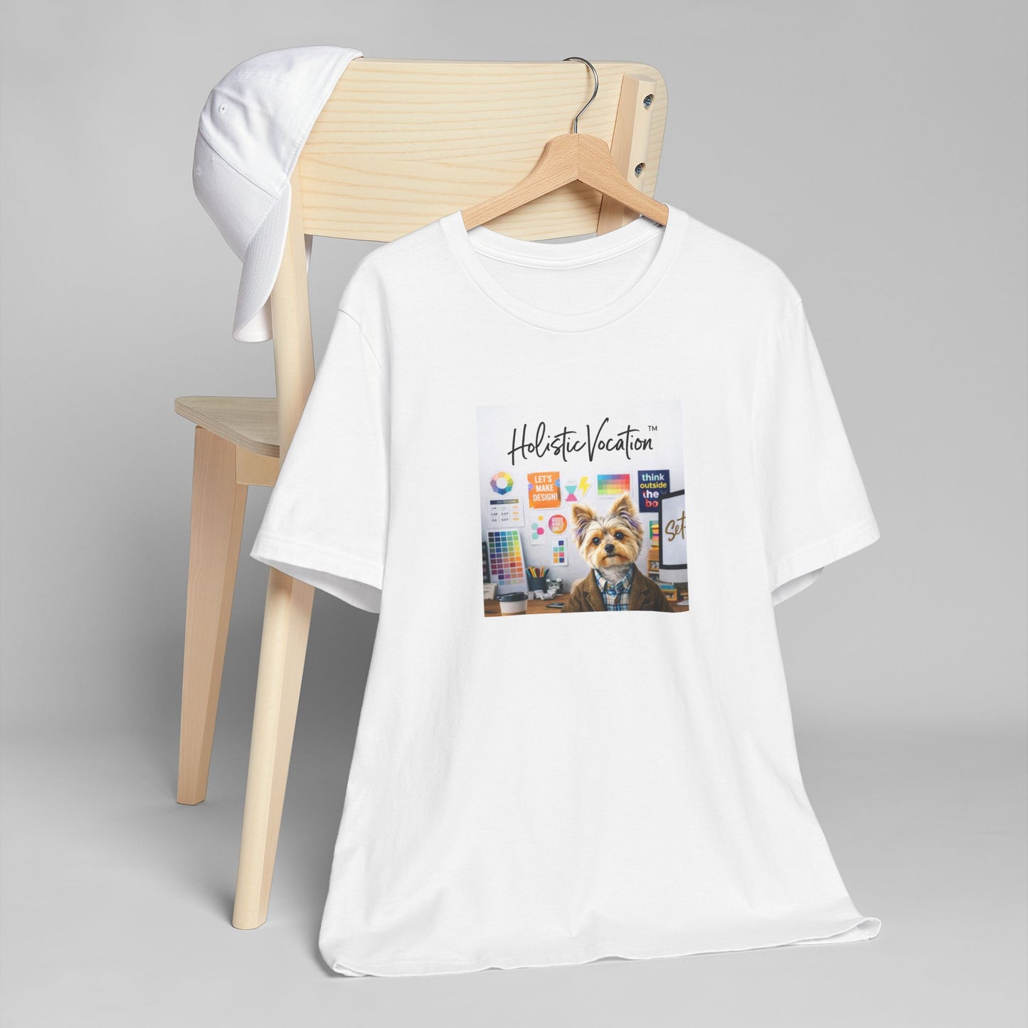 Honor your vocation Yoga Dog T-Shirt – Cute Office Pup Graphic Tee