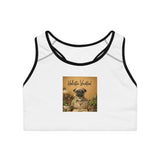 Honor your vocation Pug  Sports Bra