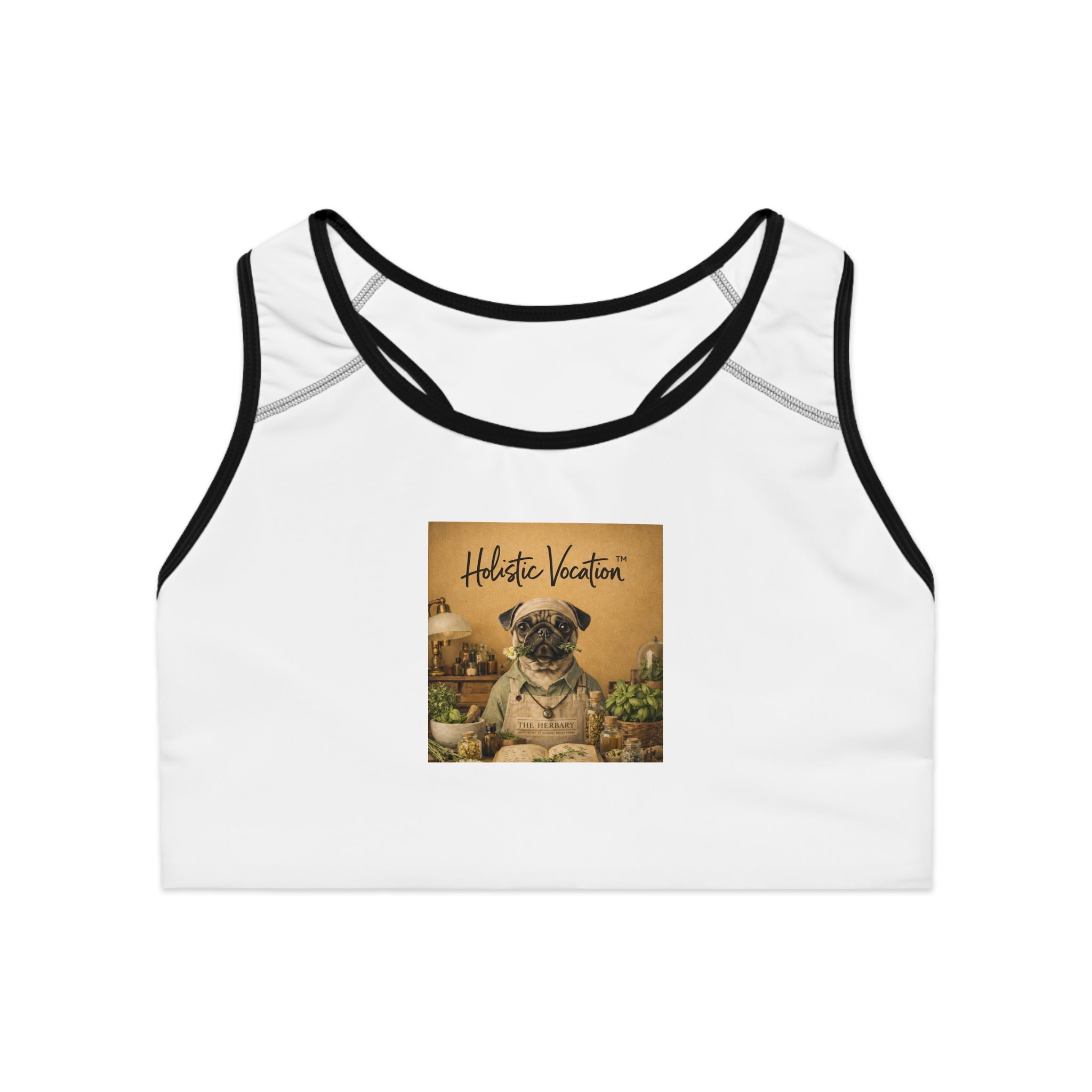 Honor your vocation Pug  Sports Bra