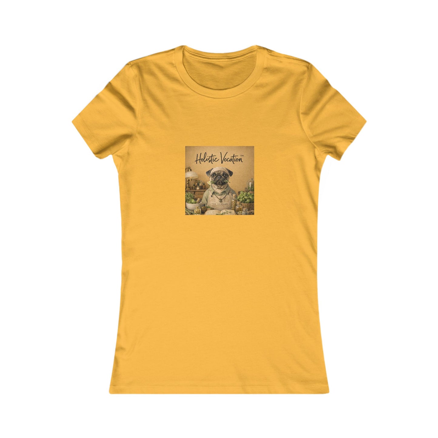 Vintage Pug Tee – 'This Is Heaven' Women's Graphic Shirt