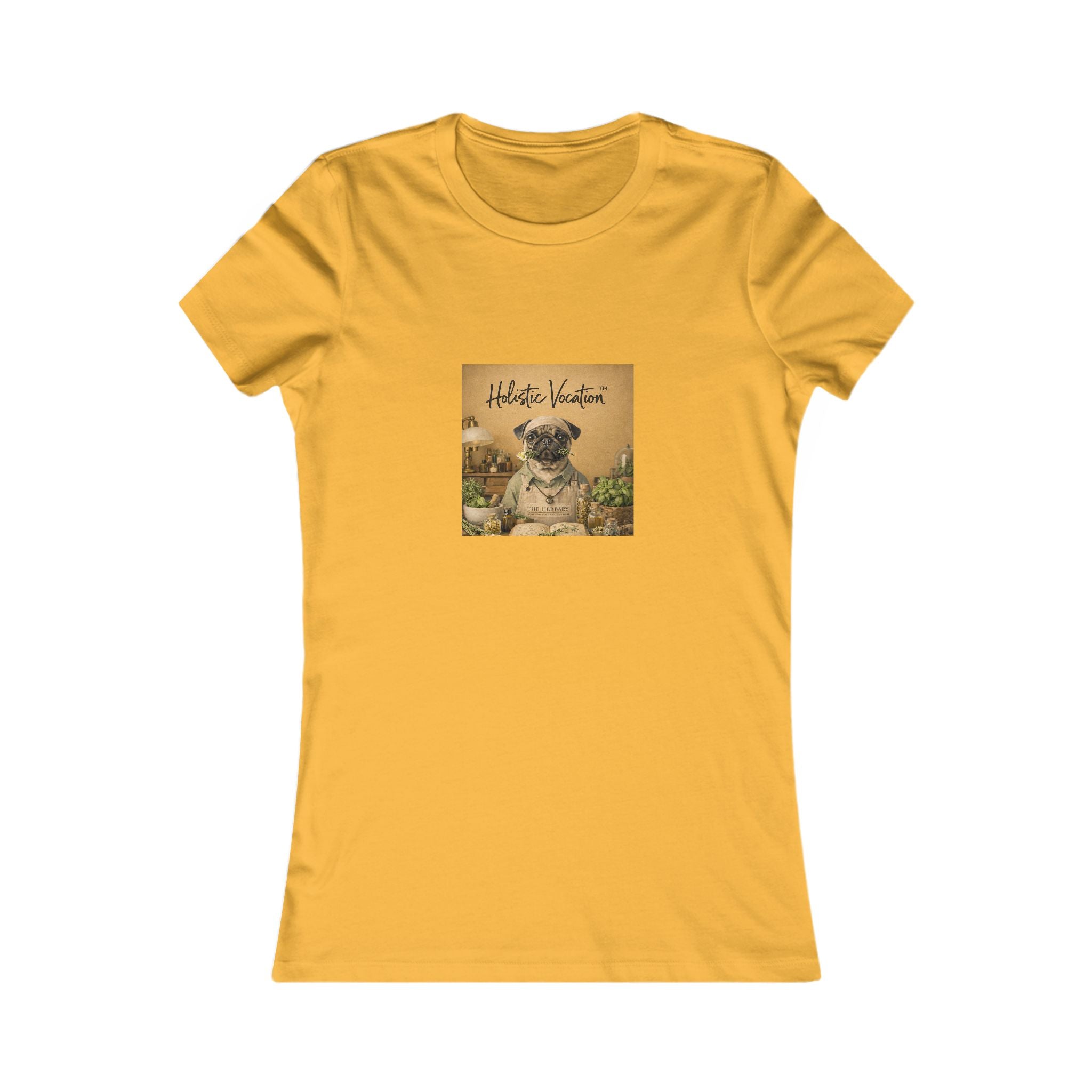 Vintage Pug Tee – 'This Is Heaven' Women's Graphic Shirt