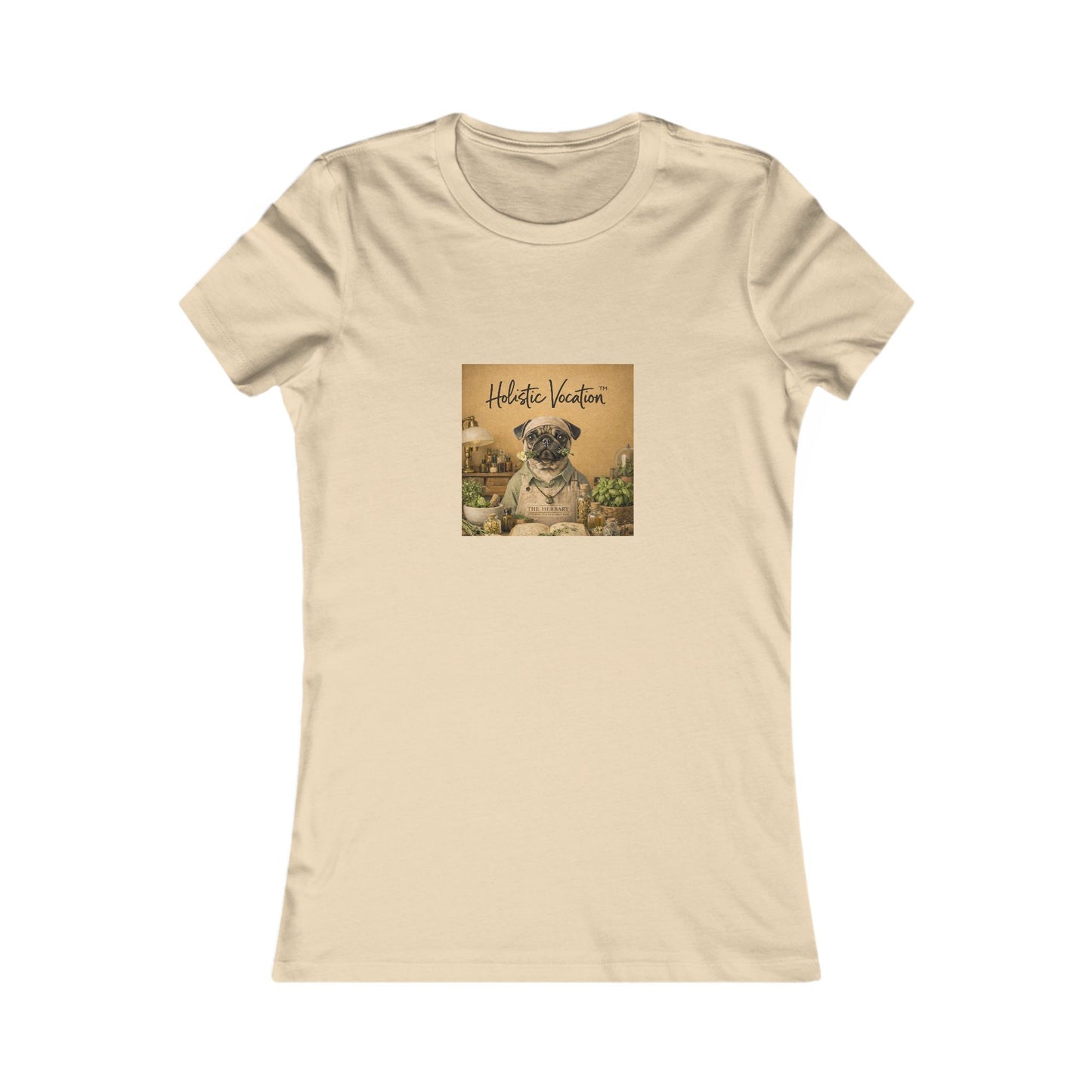 Vintage Pug Tee – 'This Is Heaven' Women's Graphic Shirt