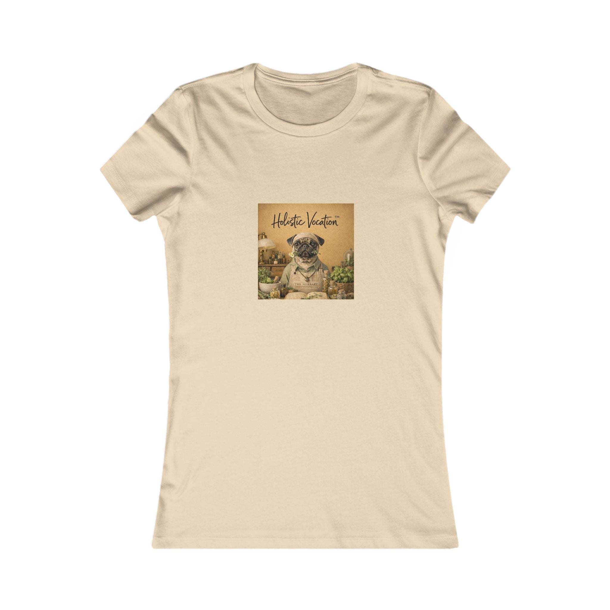 Vintage Pug Tee – 'This Is Heaven' Women's Graphic Shirt