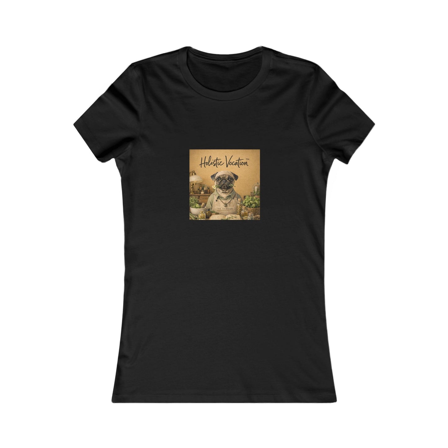 Vintage Pug Tee – 'This Is Heaven' Women's Graphic Shirt