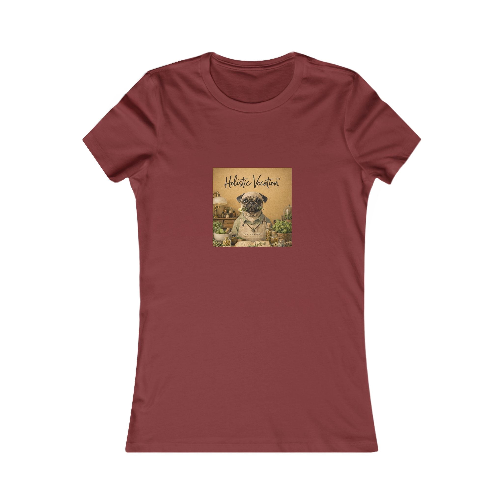 Vintage Pug Tee – 'This Is Heaven' Women's Graphic Shirt