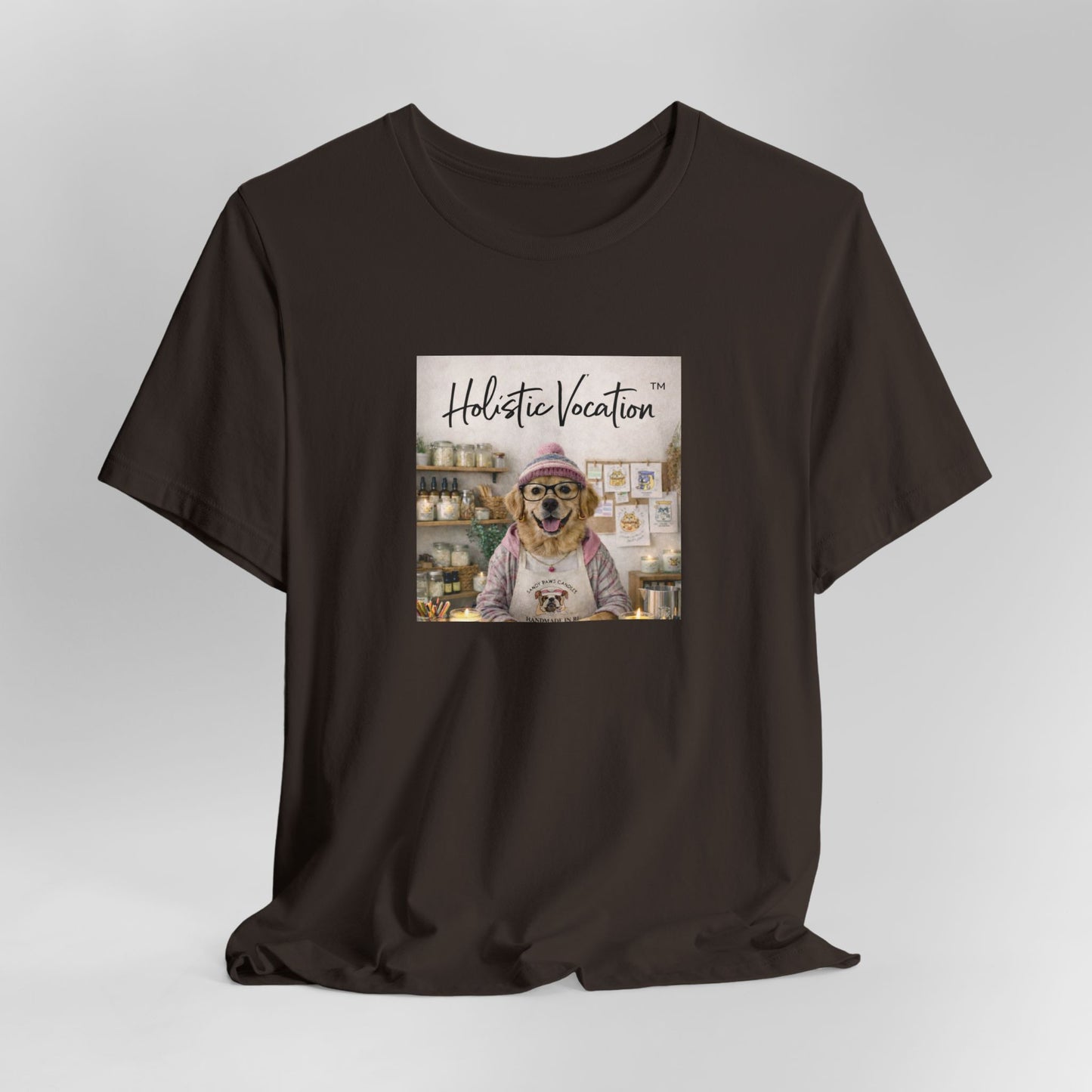 Dog Baker T‑Shirt — "Holistic Vocation" Cute Puppy Baker Graphic Tee