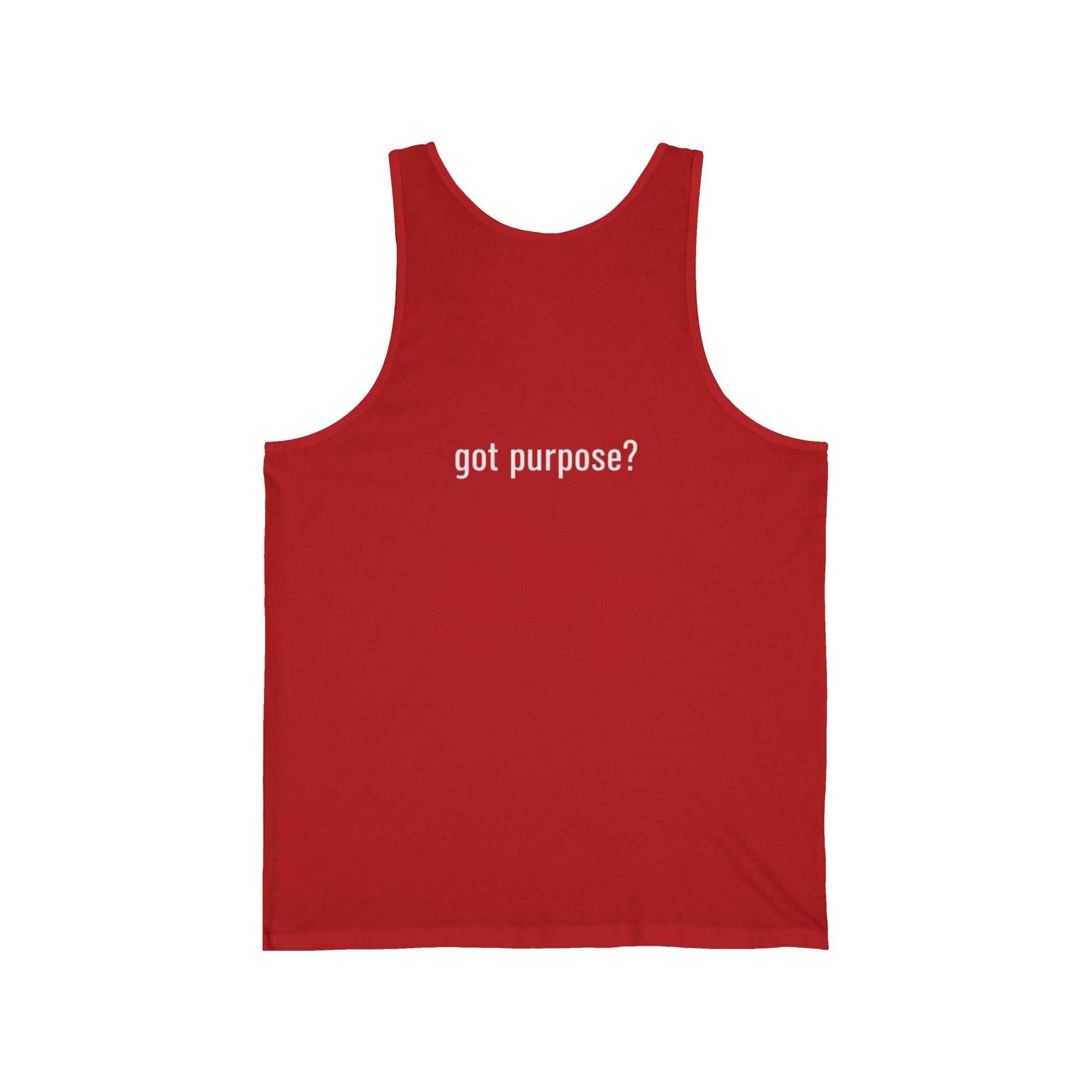Holistic Vocation Tank Top — "got purpose?" Motivational Graphic Tank