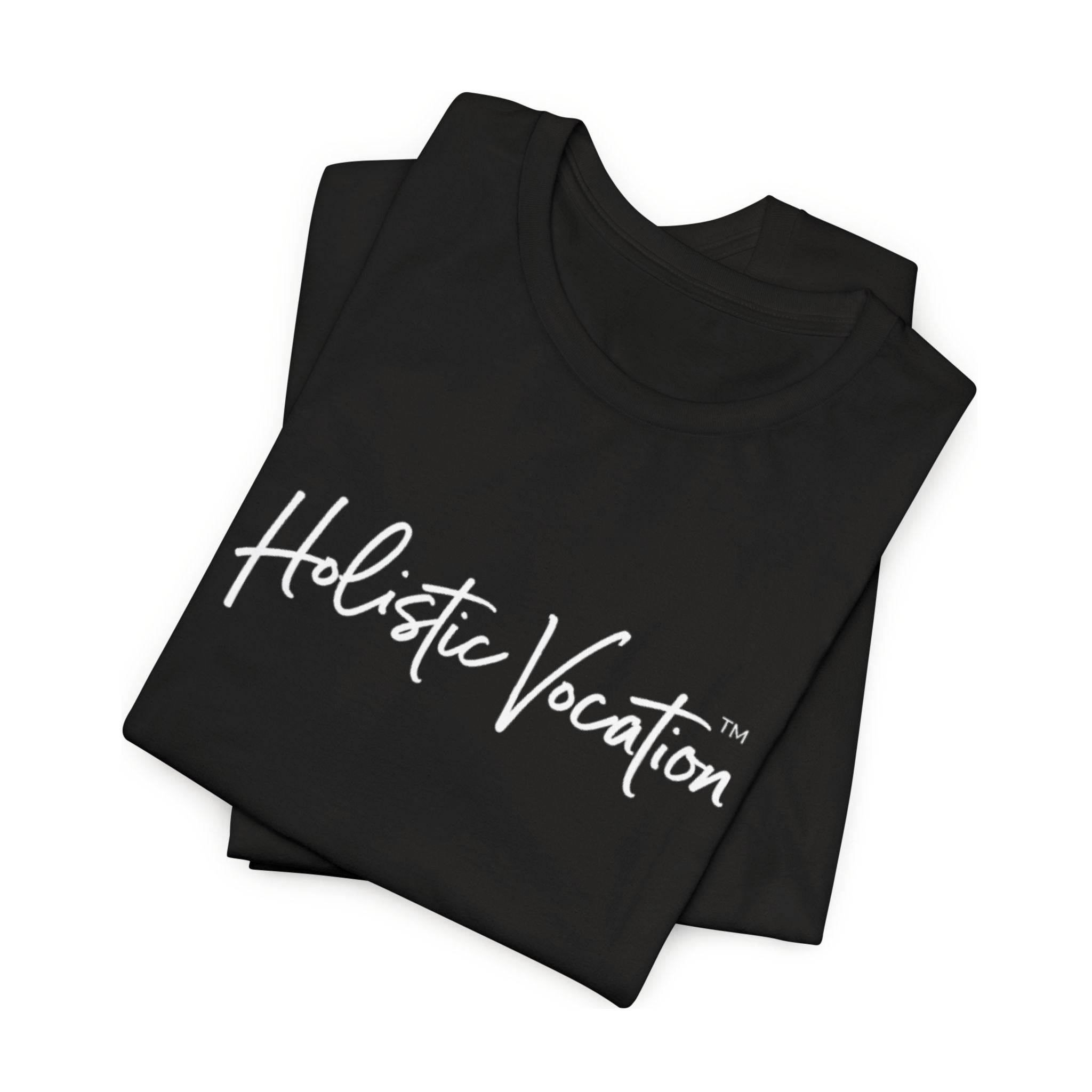 Holistic Vocation Tee — Minimal Script Spiritual Wellness T‑Shirt