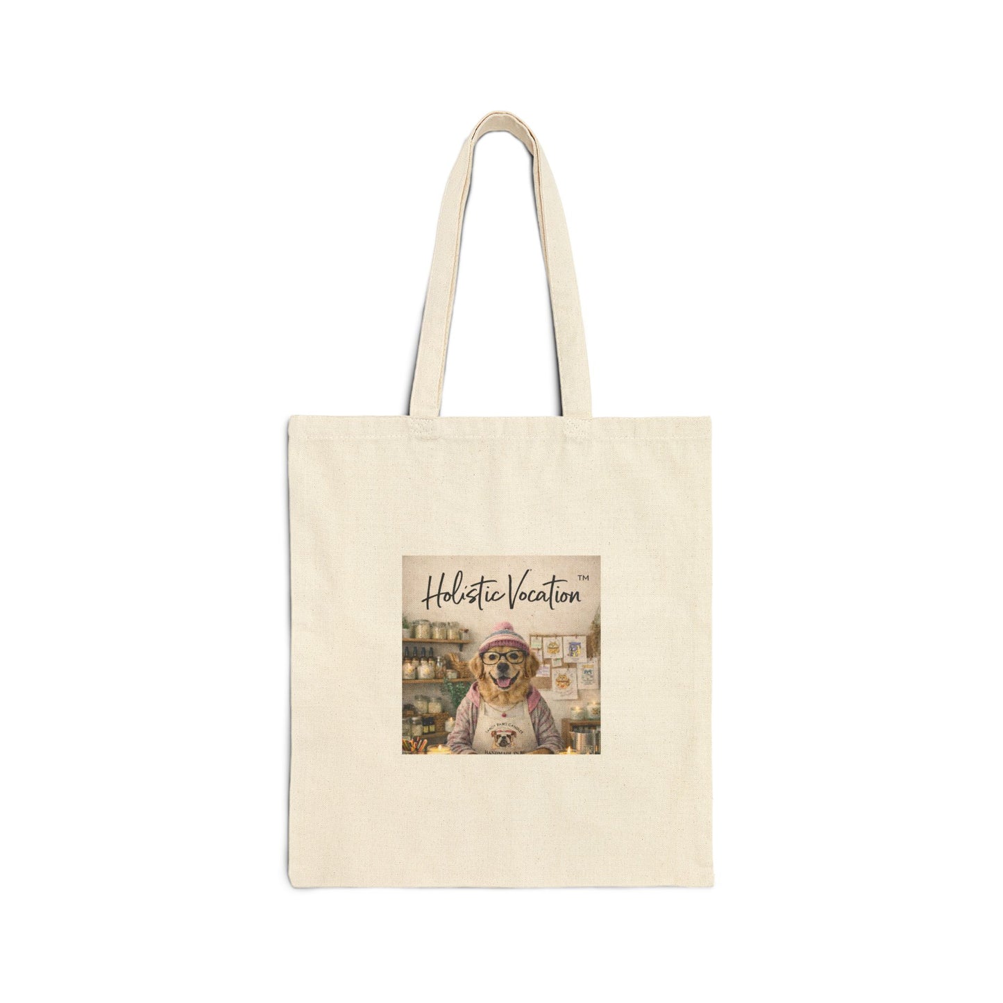 Tote Bag - "Holistic Vocation" Sloth Canvas Tote | Cute Travel & Eco Grocery Bag