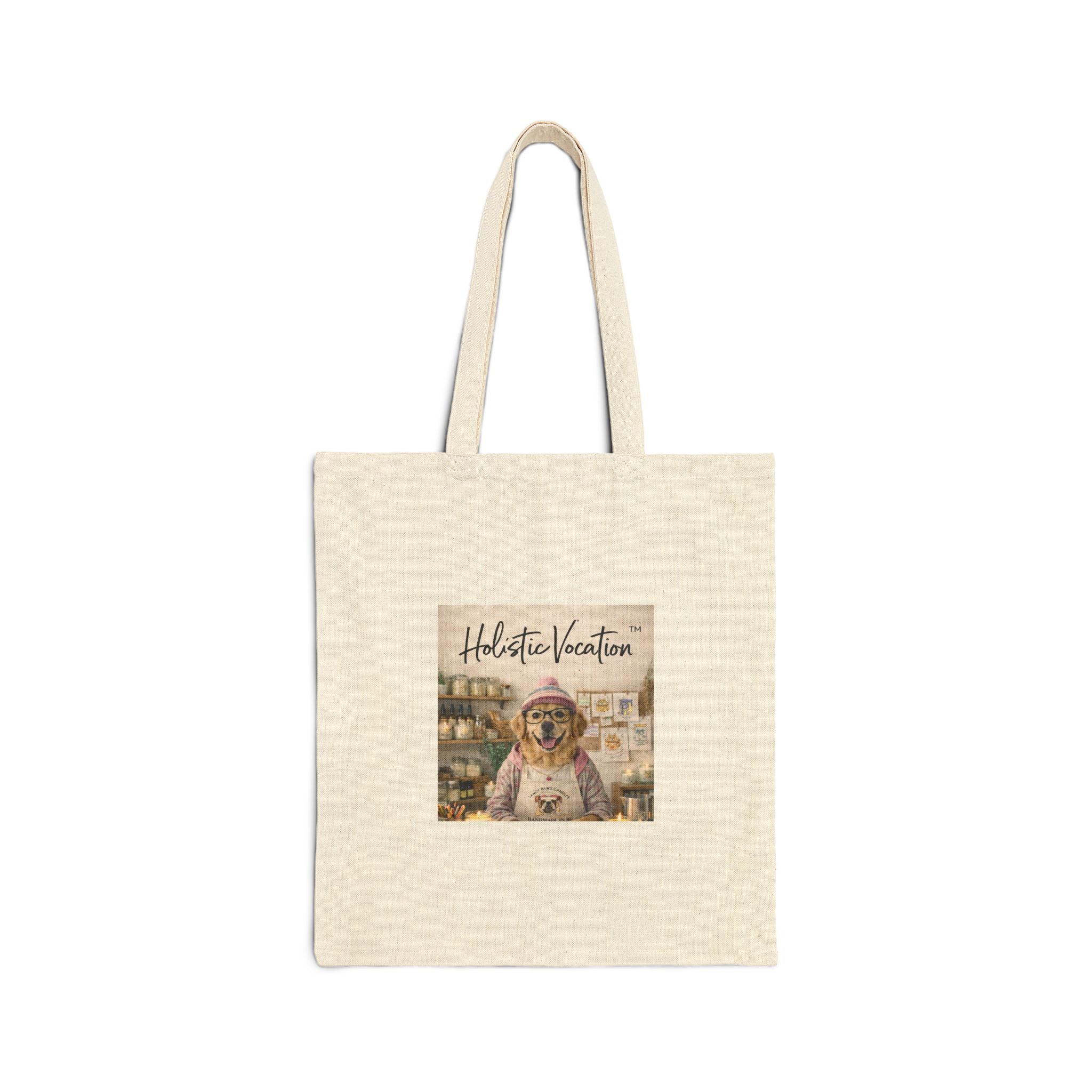 Tote Bag - "Holistic Vocation" Sloth Canvas Tote | Cute Travel & Eco Grocery Bag