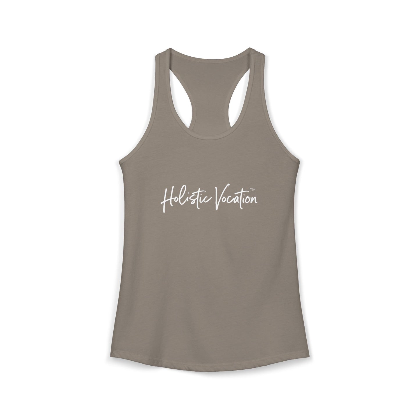 Women's Ideal Racerback Tank - White Design