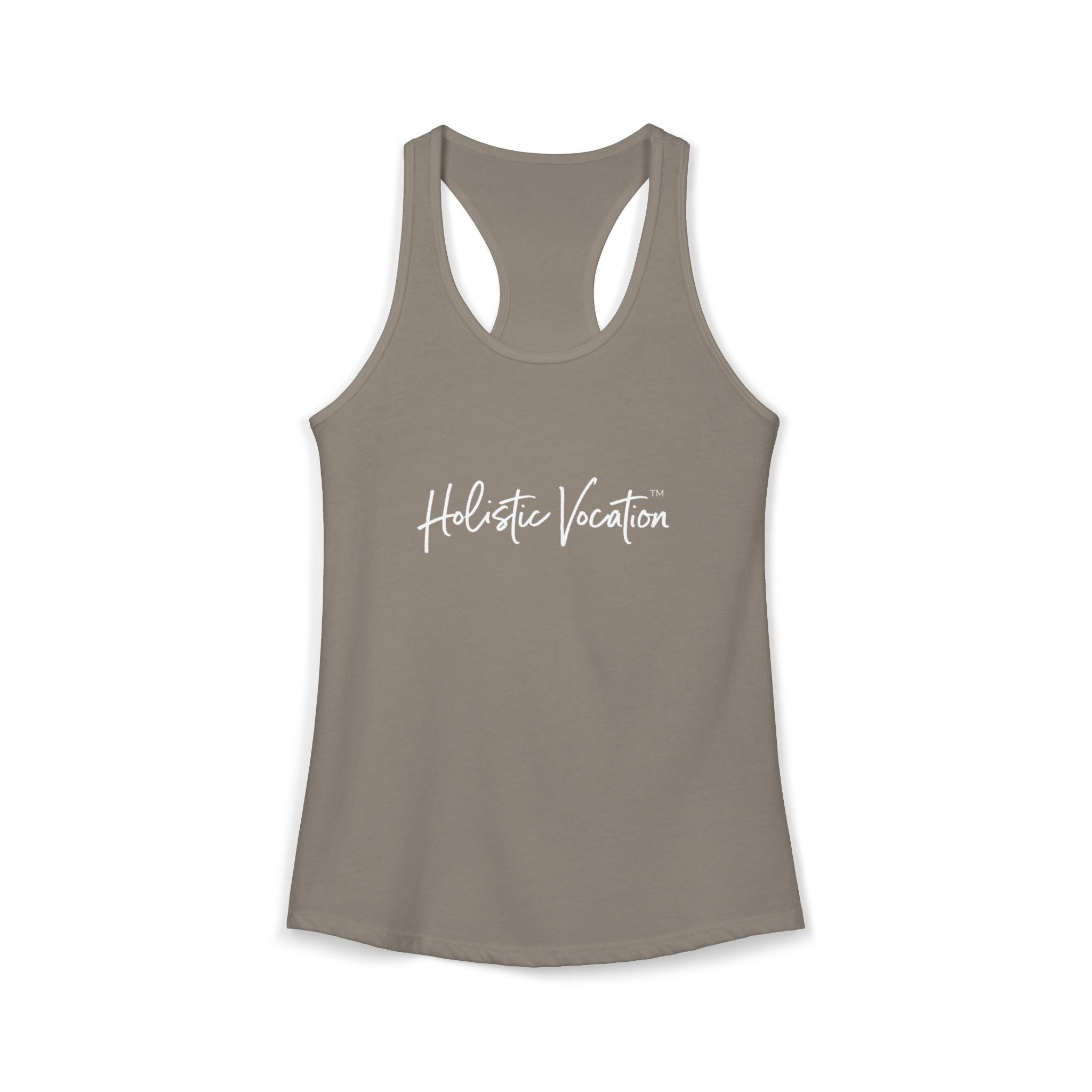 Women's Ideal Racerback Tank - White Design
