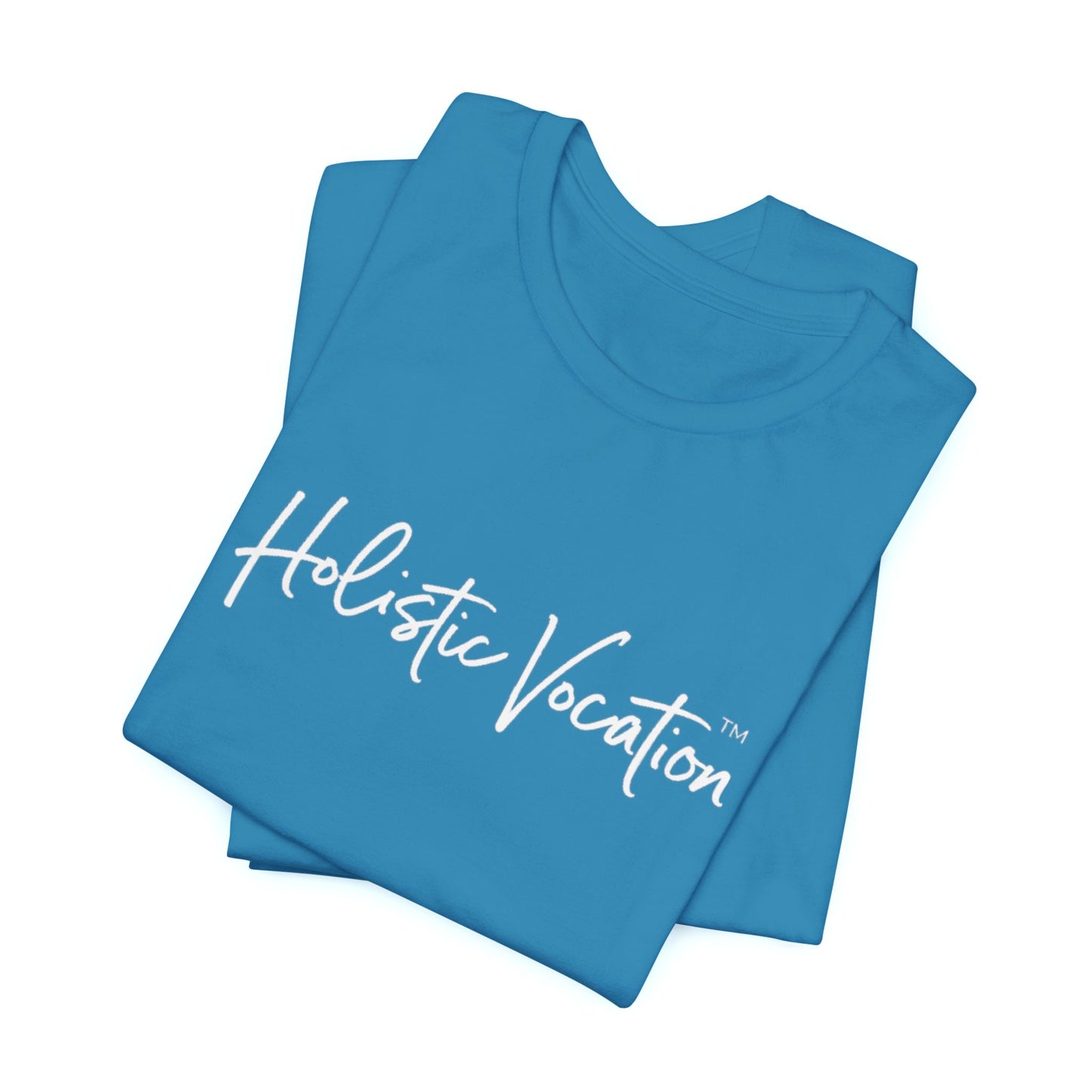 Holistic Vocation Tee — Minimal Script Spiritual Wellness T‑Shirt