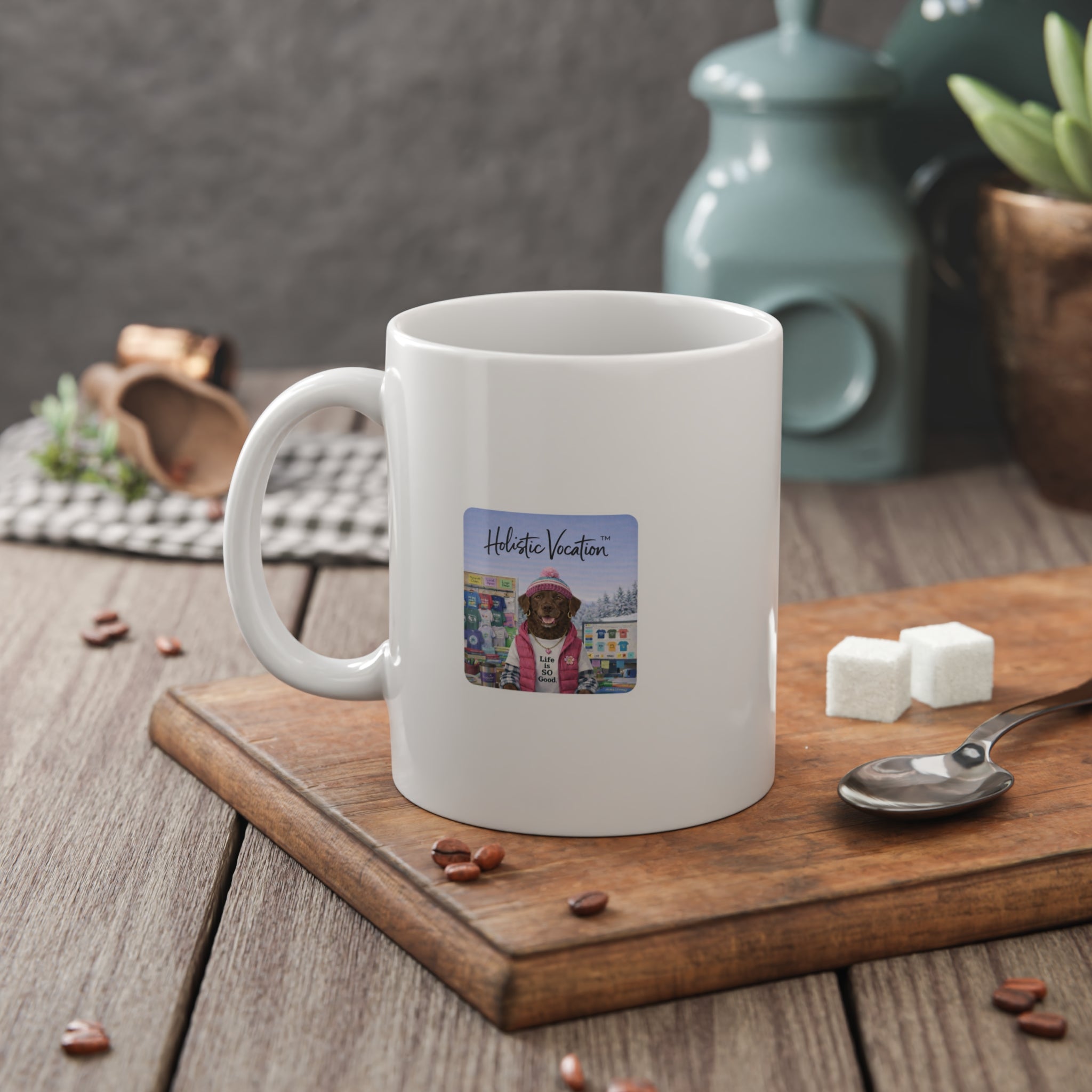 Honor your vocation Ceramic Mug — Cute Dog Holiday Coffee Mug
