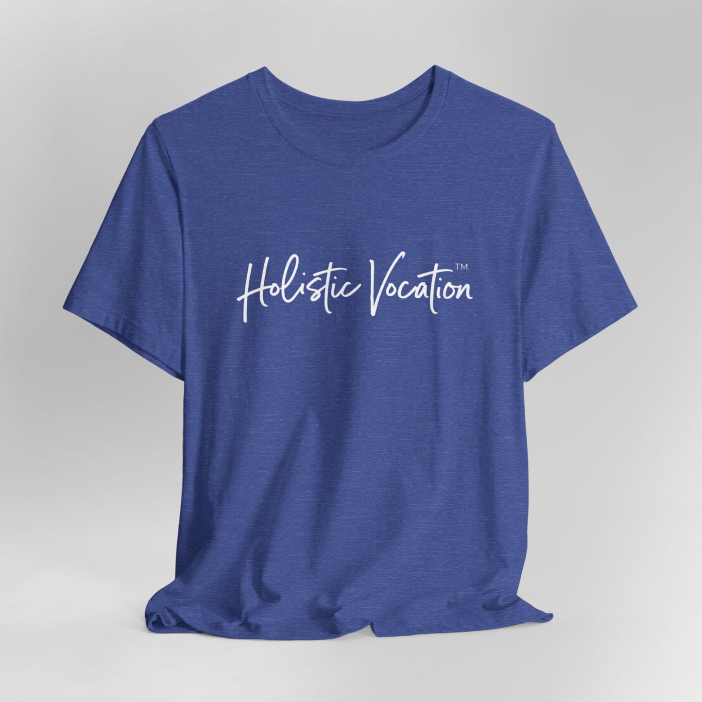 Holistic Vocation Tee — Minimal Script Spiritual Wellness T‑Shirt