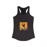 Honor your vocation Cute Pug Yoga Graphic Women's Ideal Racerback Tank