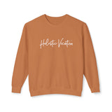Crewneck Sweatshirt — 'Holistic Vocation' Front + 'got purpose?' Back Minimal Motivational Pullover