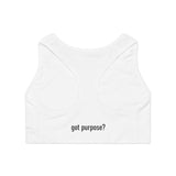 Holistic Vocation Sports Bra — "Got Purpose?" Activewear Crop Top