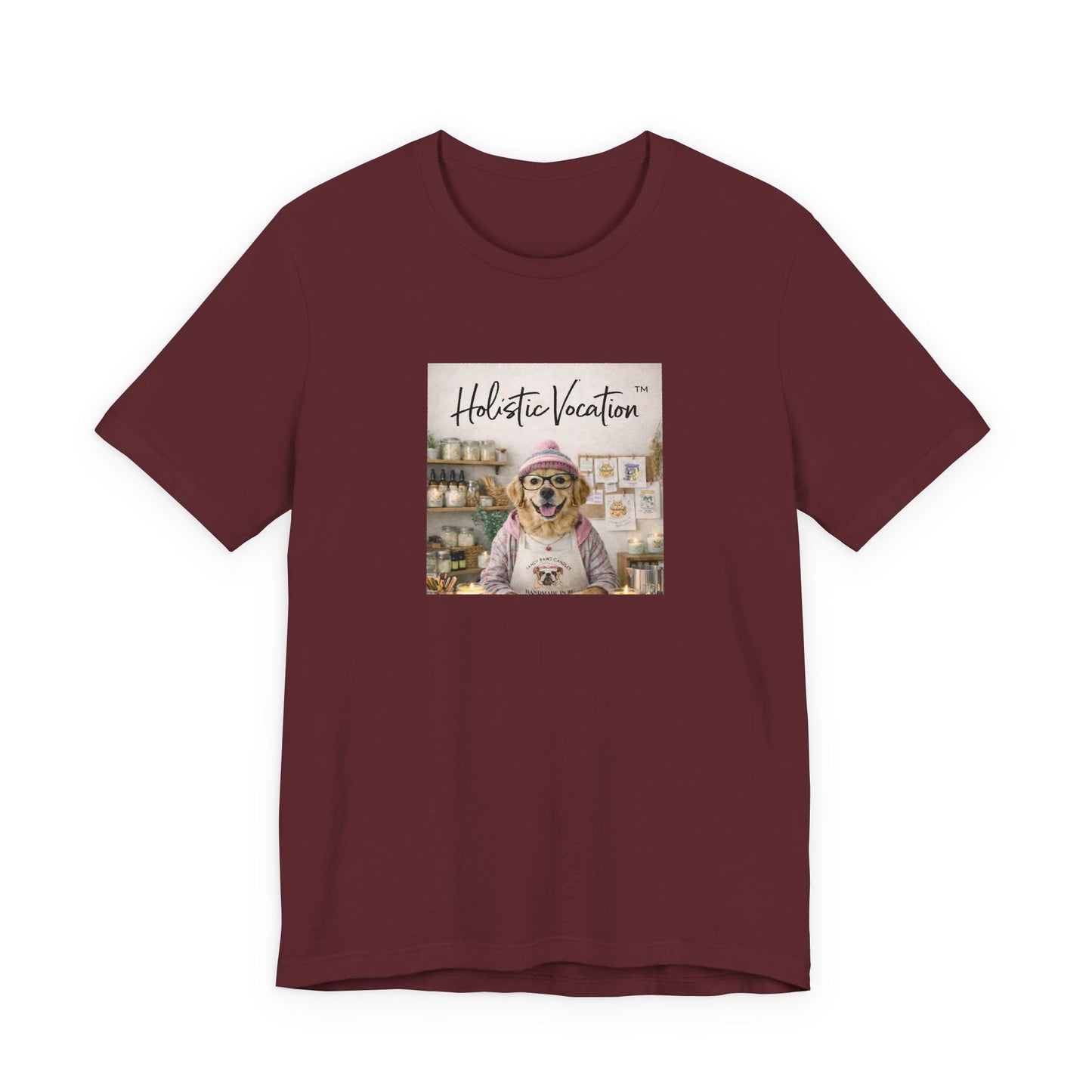 Dog Baker T‑Shirt — "Holistic Vocation" Cute Puppy Baker Graphic Tee