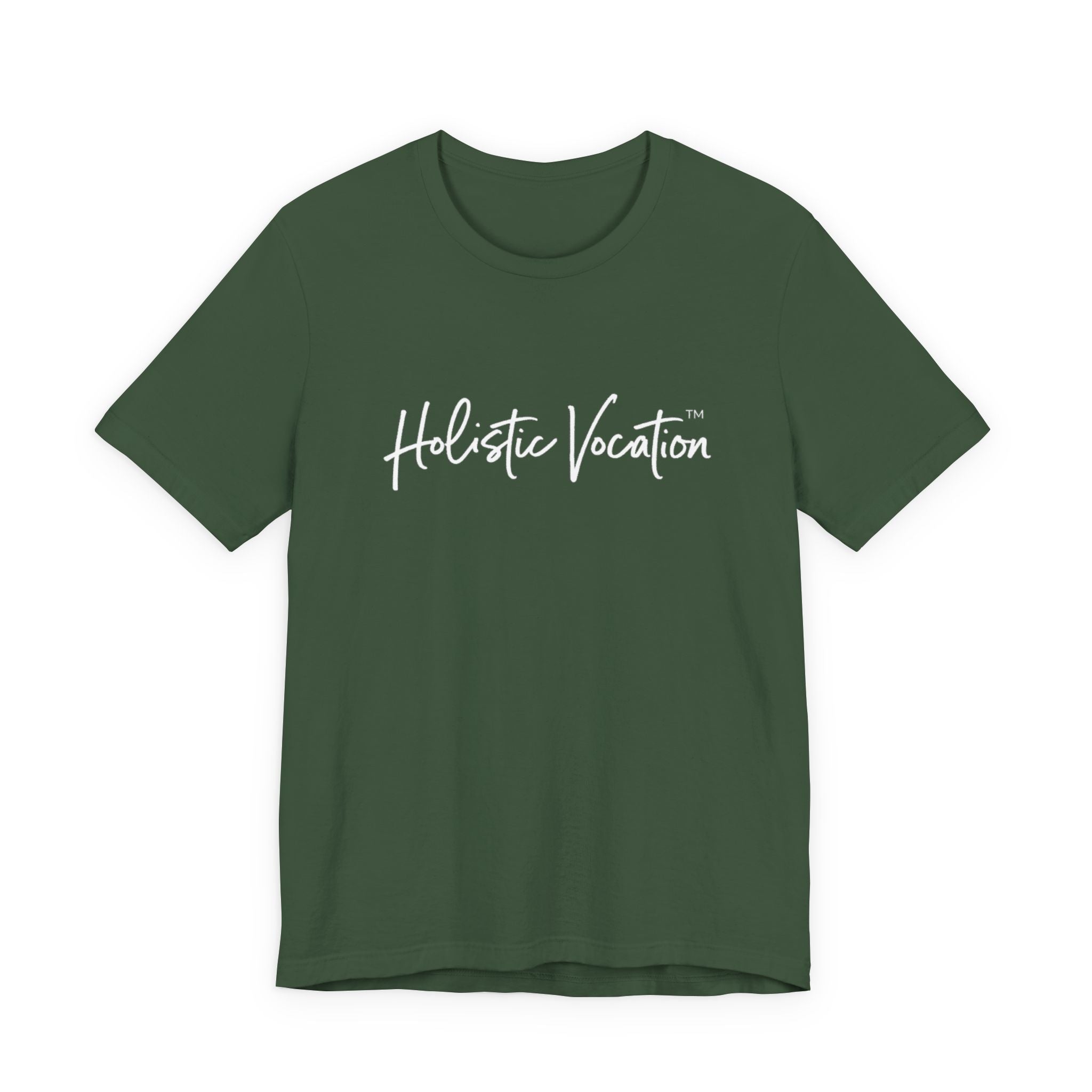 Holistic Vocation Tee — Minimal Script Spiritual Wellness T‑Shirt