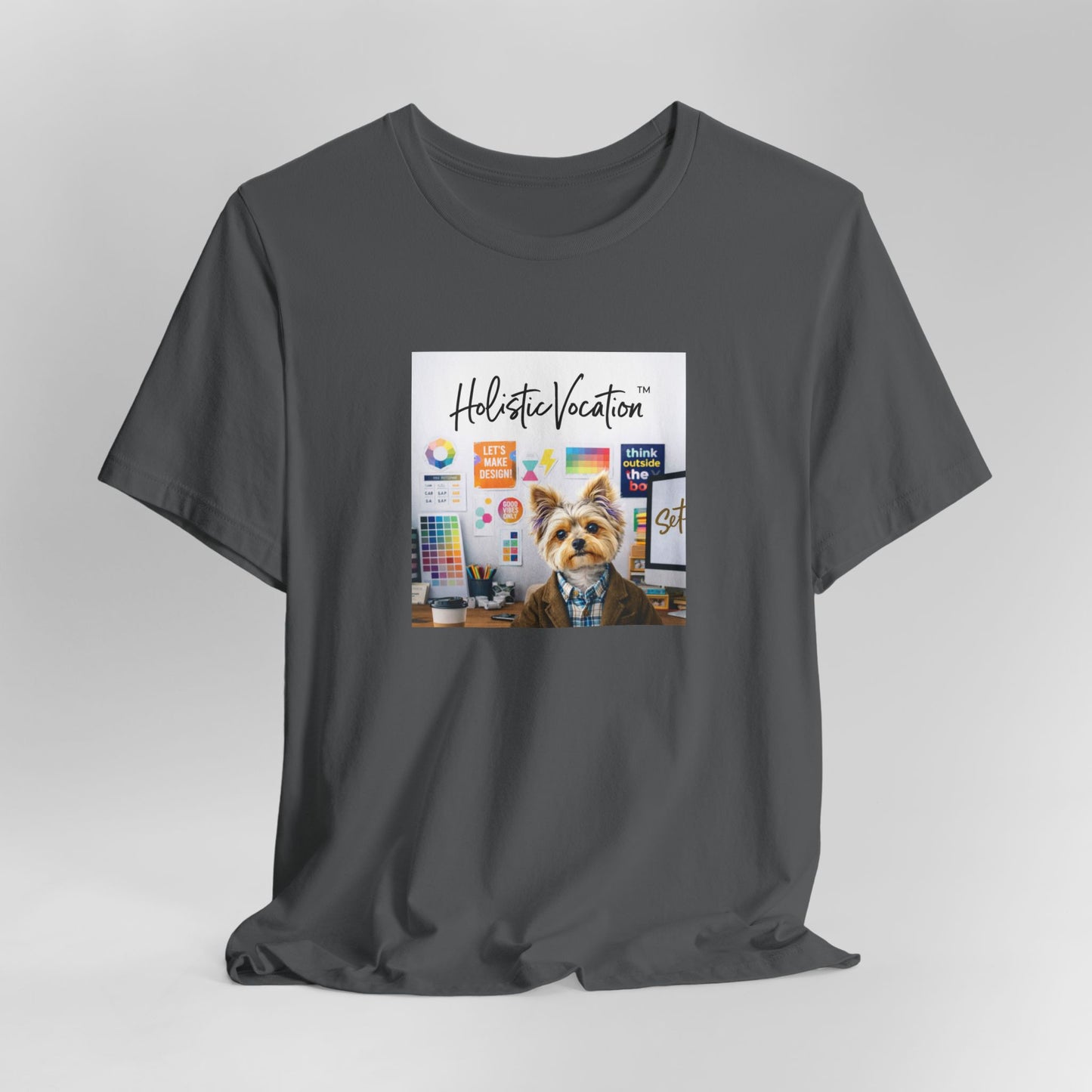Honor your vocation Yoga Dog T-Shirt – Cute Office Pup Graphic Tee