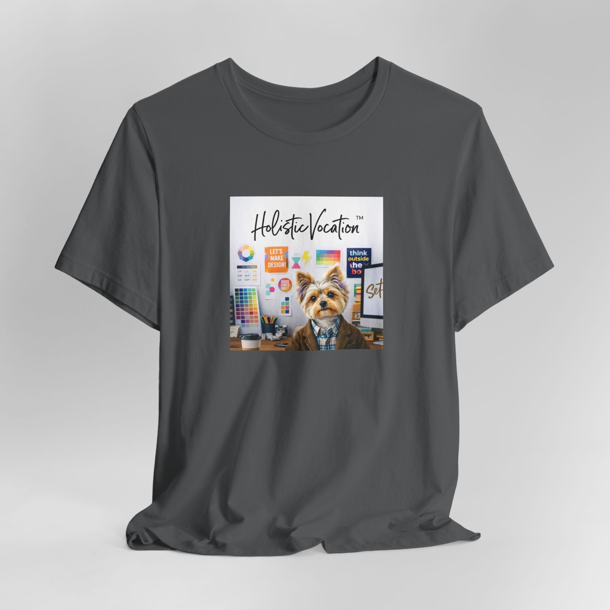Honor your vocation Yoga Dog T-Shirt – Cute Office Pup Graphic Tee