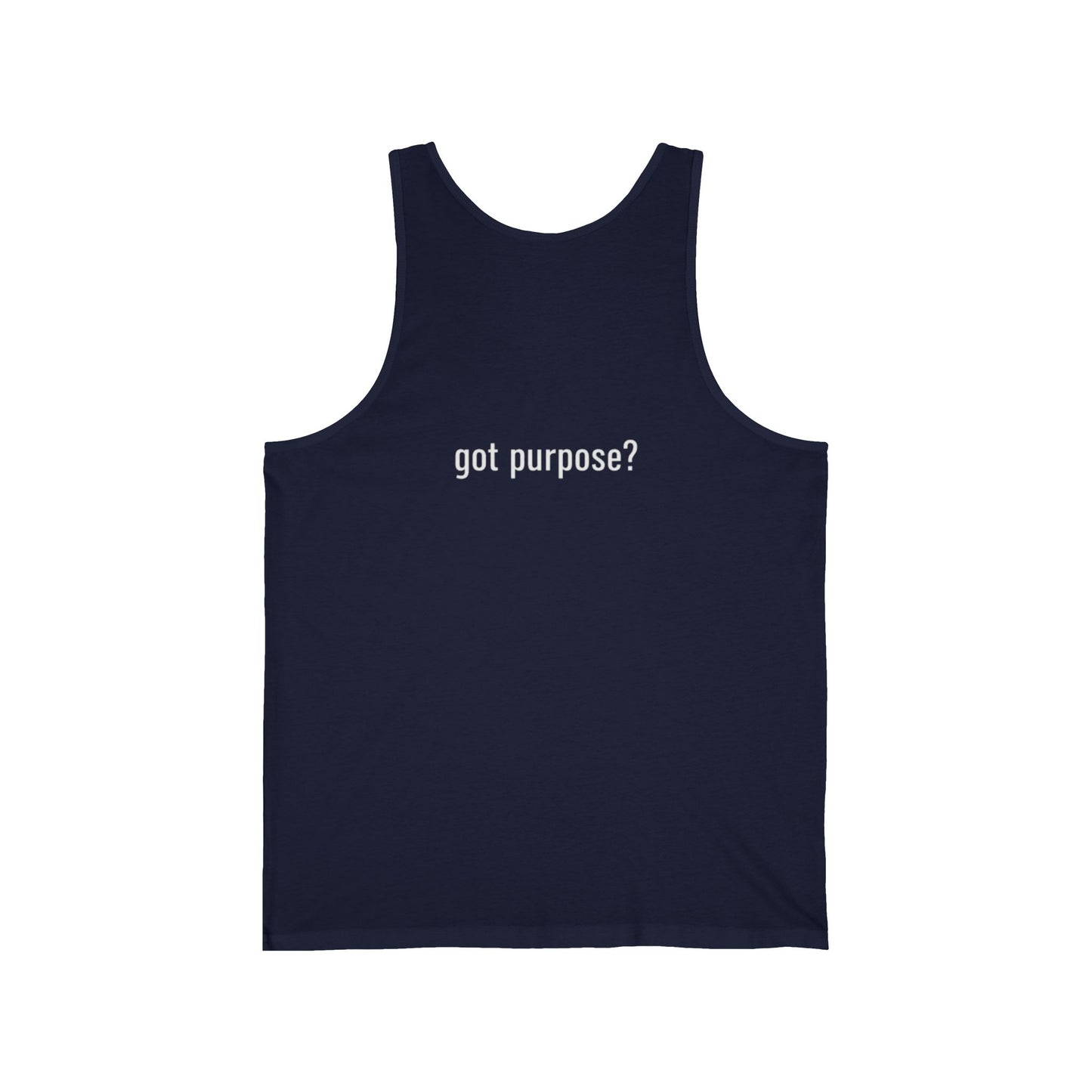 Holistic Vocation Tank Top — "got purpose?" Motivational Graphic Tank