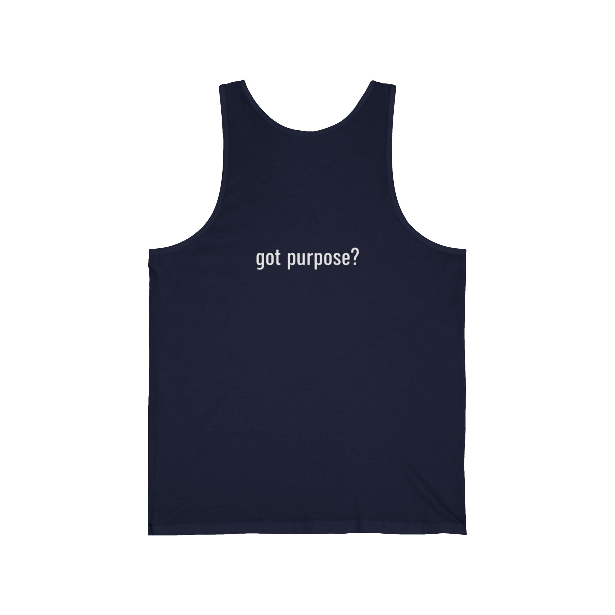 Holistic Vocation Tank Top — "got purpose?" Motivational Graphic Tank