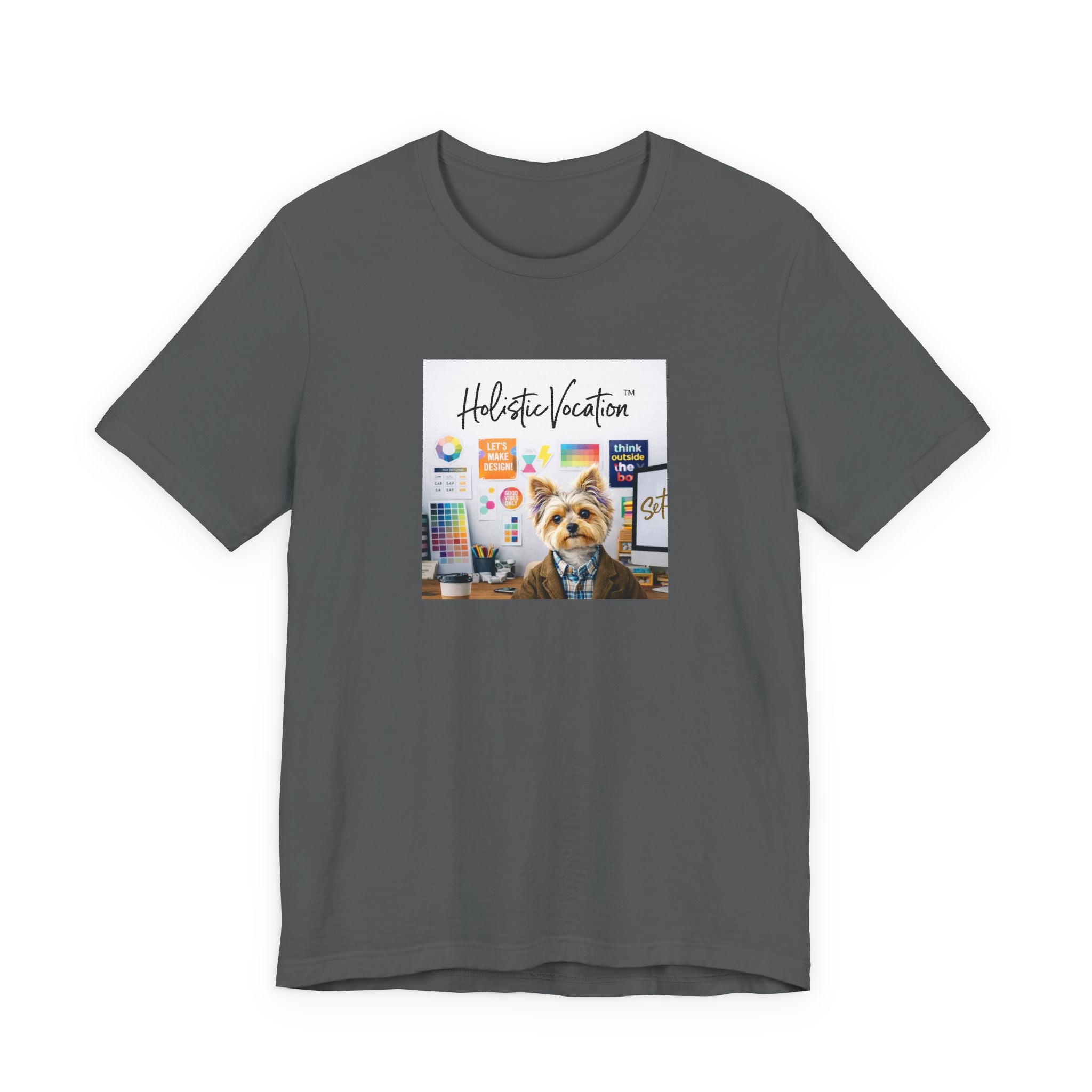 Honor your vocation Yoga Dog T-Shirt – Cute Office Pup Graphic Tee