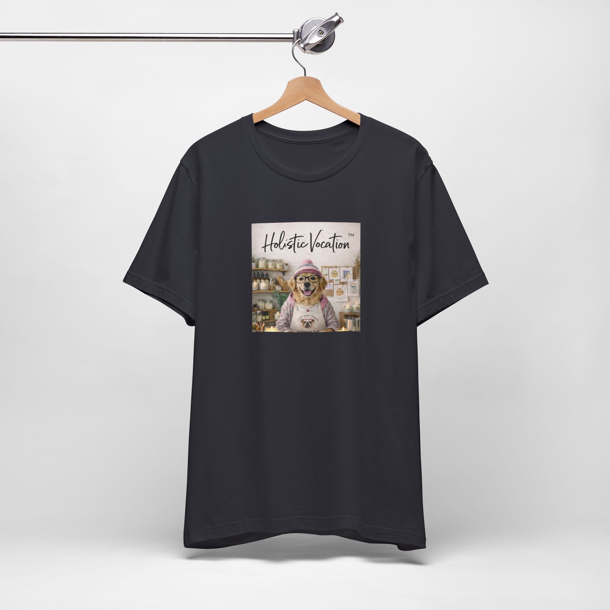Dog Baker T‑Shirt — "Holistic Vocation" Cute Puppy Baker Graphic Tee