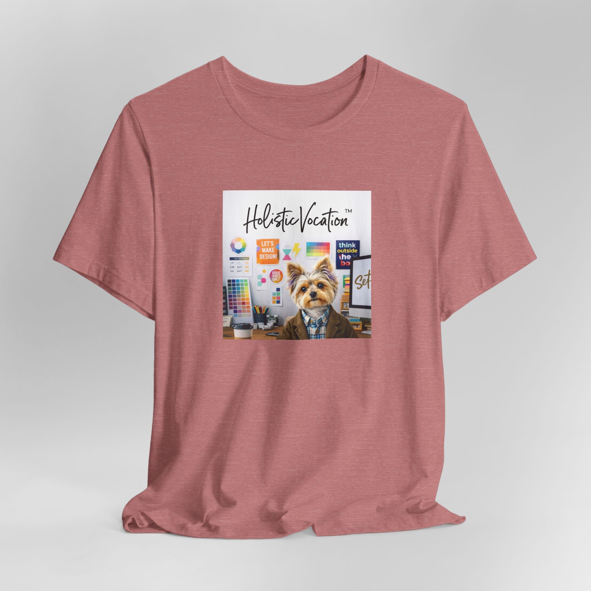 Honor your vocation Yoga Dog T-Shirt – Cute Office Pup Graphic Tee