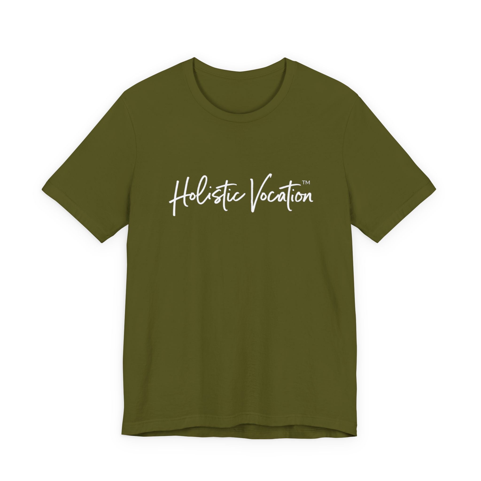 Holistic Vocation Tee — Minimal Script Spiritual Wellness T‑Shirt