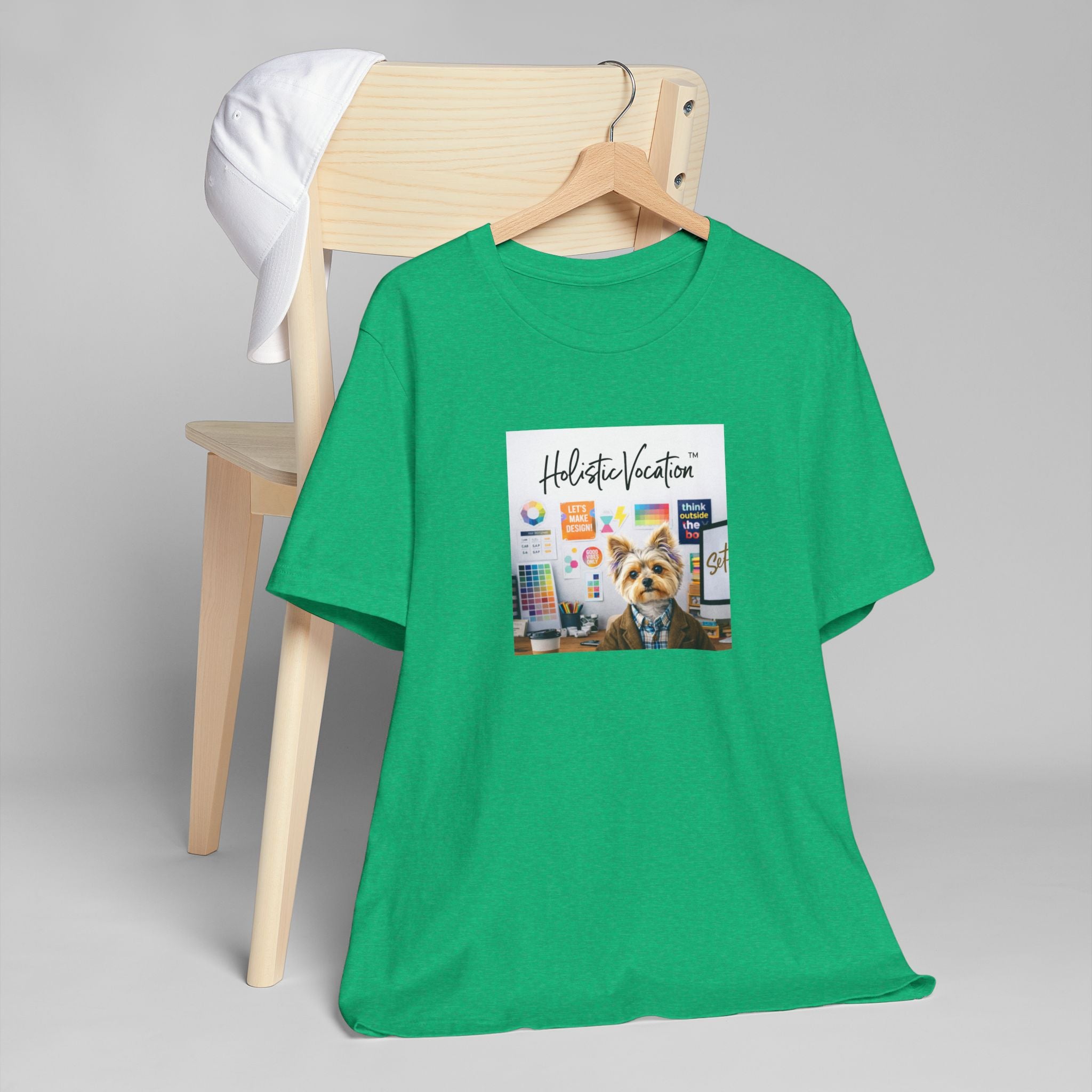 Honor your vocation Yoga Dog T-Shirt – Cute Office Pup Graphic Tee