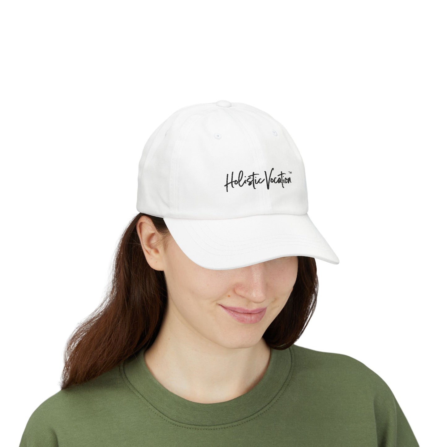 Holistic Vocation Dad Cap — Minimal Script Embroidered Baseball Hat