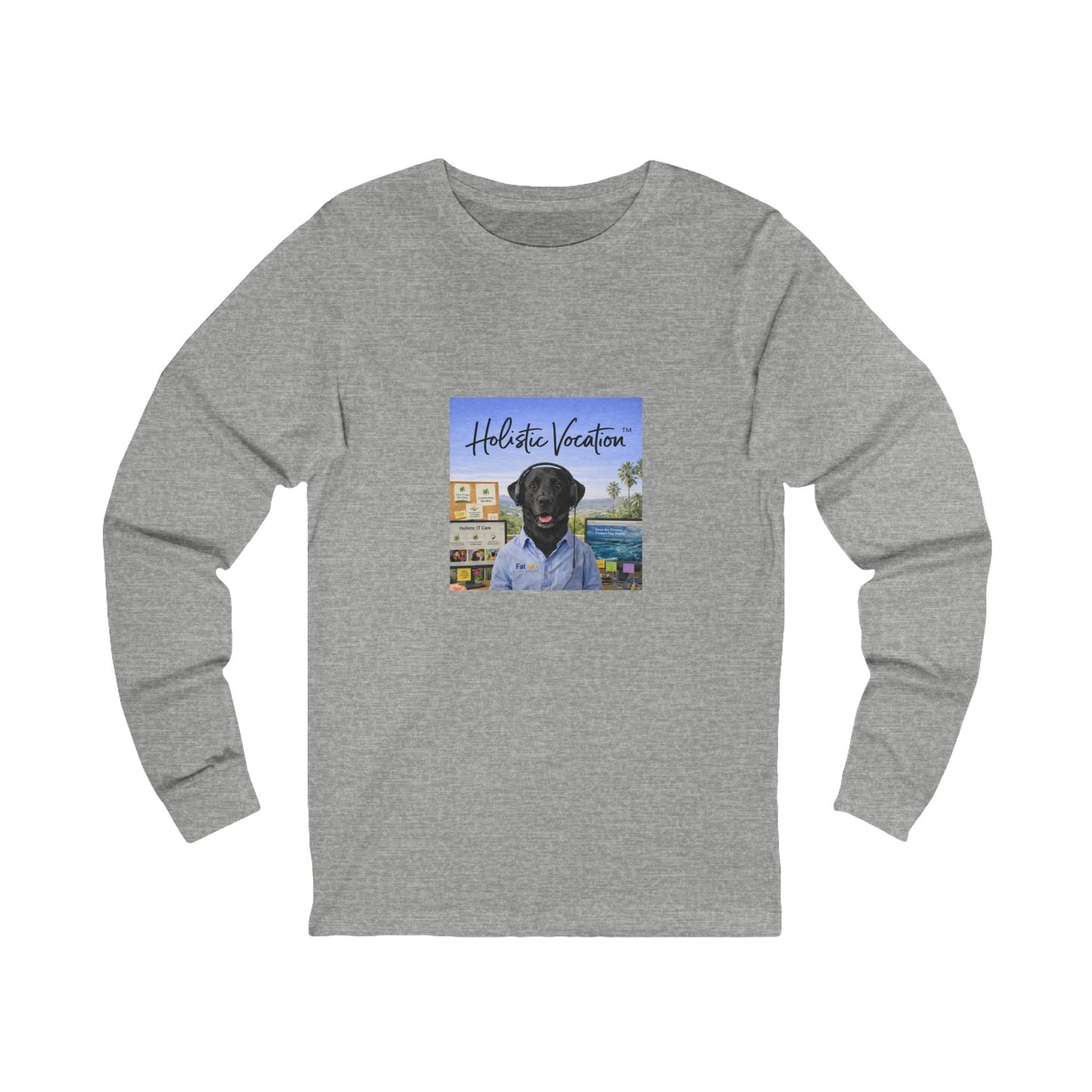 Honor your vocation Long Sleeve Tee — Scenic Dog Portrait Beach Shirt
