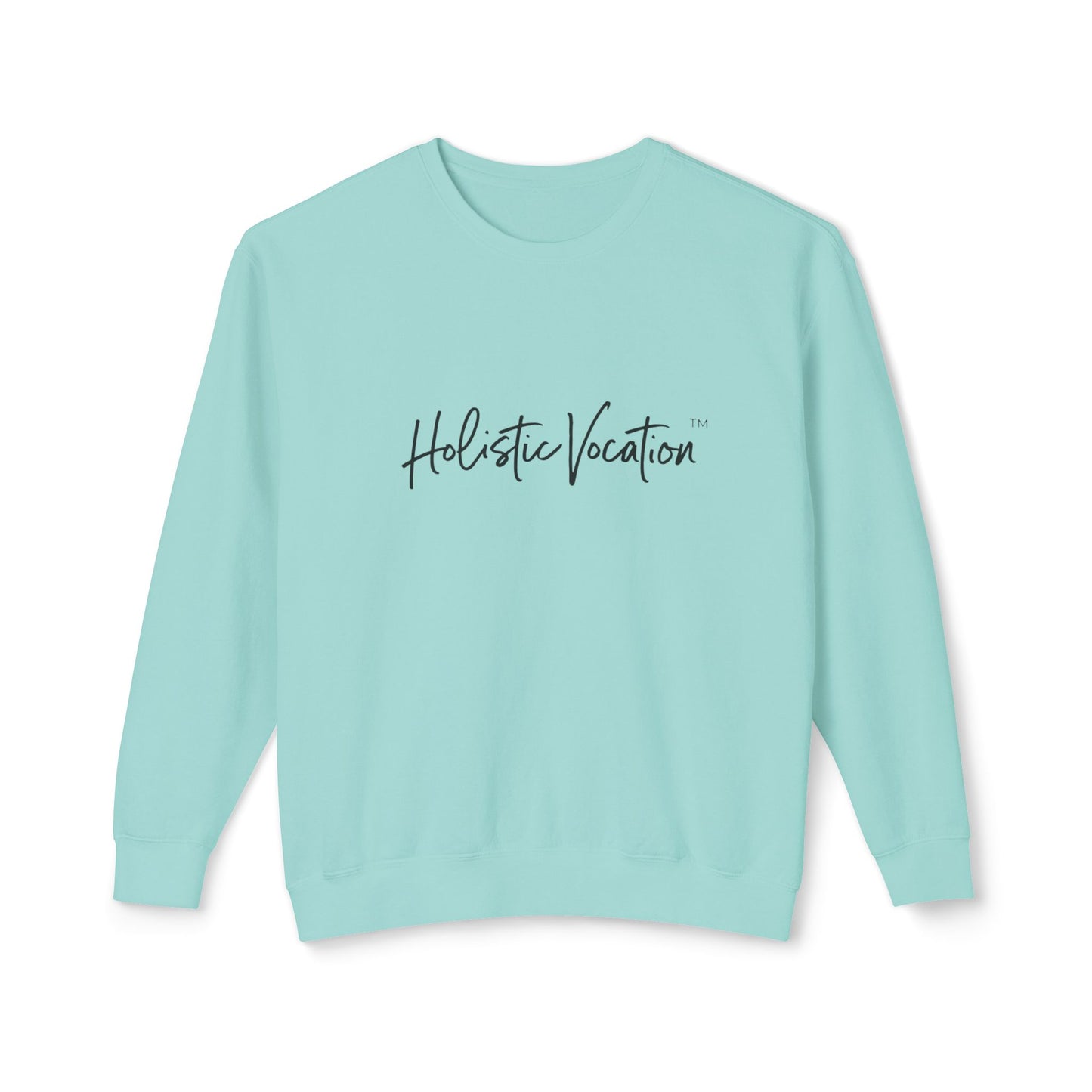 Crewneck Sweatshirt — 'Holistic Vocation' Front + 'got purpose?' Back Minimal Motivational Pullover