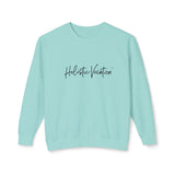 Crewneck Sweatshirt — 'Holistic Vocation' Front + 'got purpose?' Back Minimal Motivational Pullover
