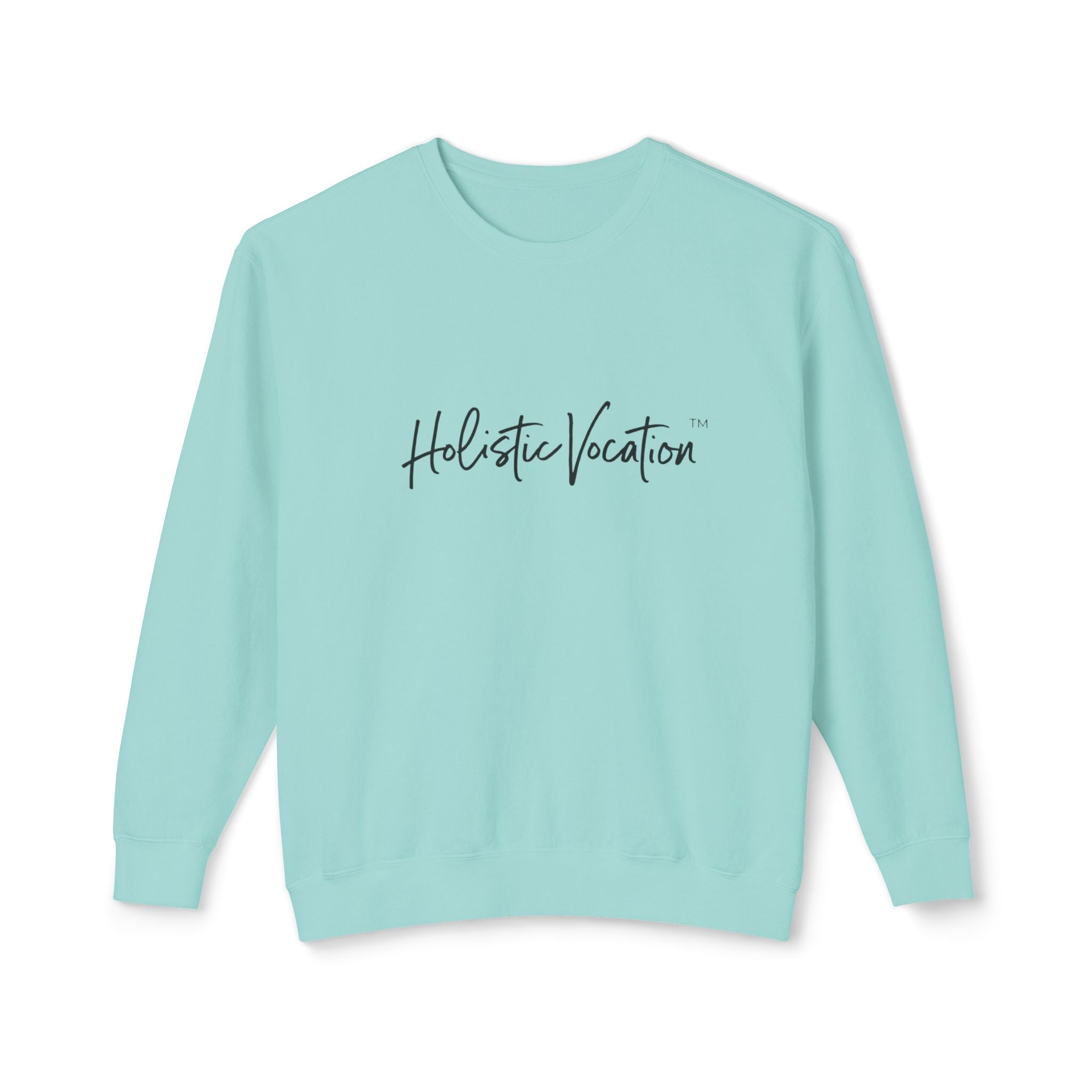 Crewneck Sweatshirt — 'Holistic Vocation' Front + 'got purpose?' Back Minimal Motivational Pullover