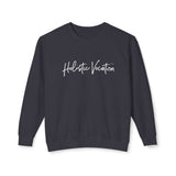 Crewneck Sweatshirt — 'Holistic Vocation' Front + 'got purpose?' Back Minimal Motivational Pullover