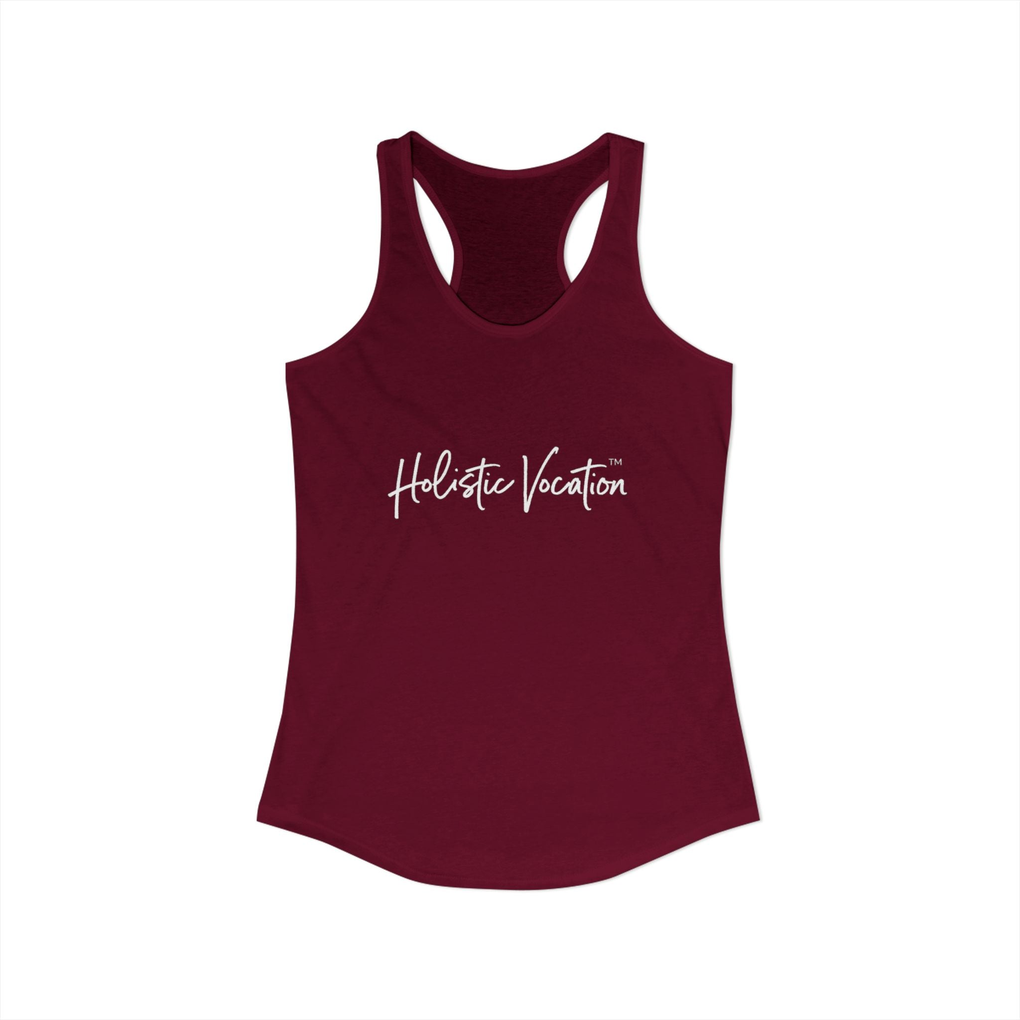 Women's Ideal Racerback Tank - White Design