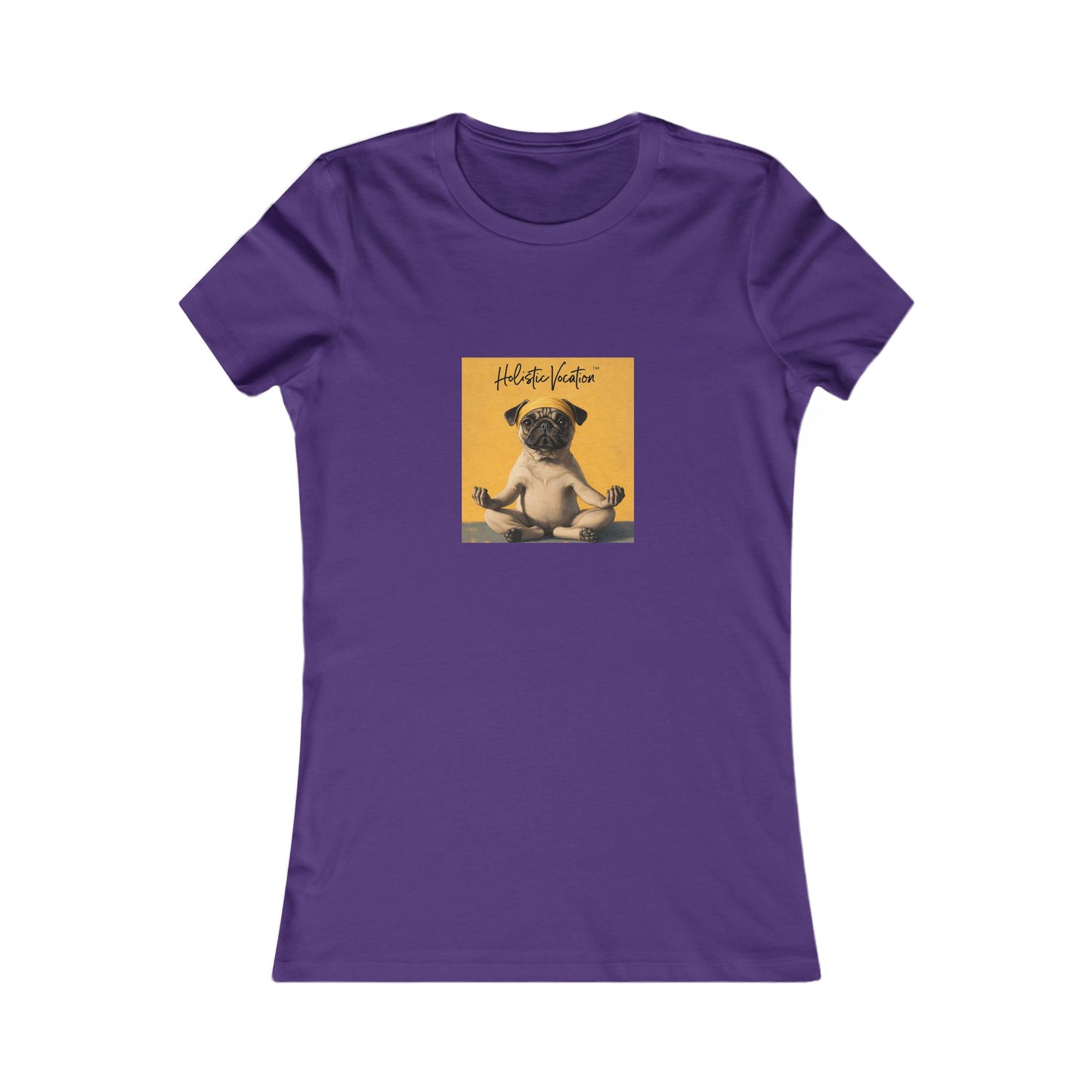 Honor your vocation Women's Tee — Cute Pug Yoga Graphic Shirt