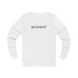 Holistic Vocation Long Sleeve Tee — “got purpose?” Wellness Shirt