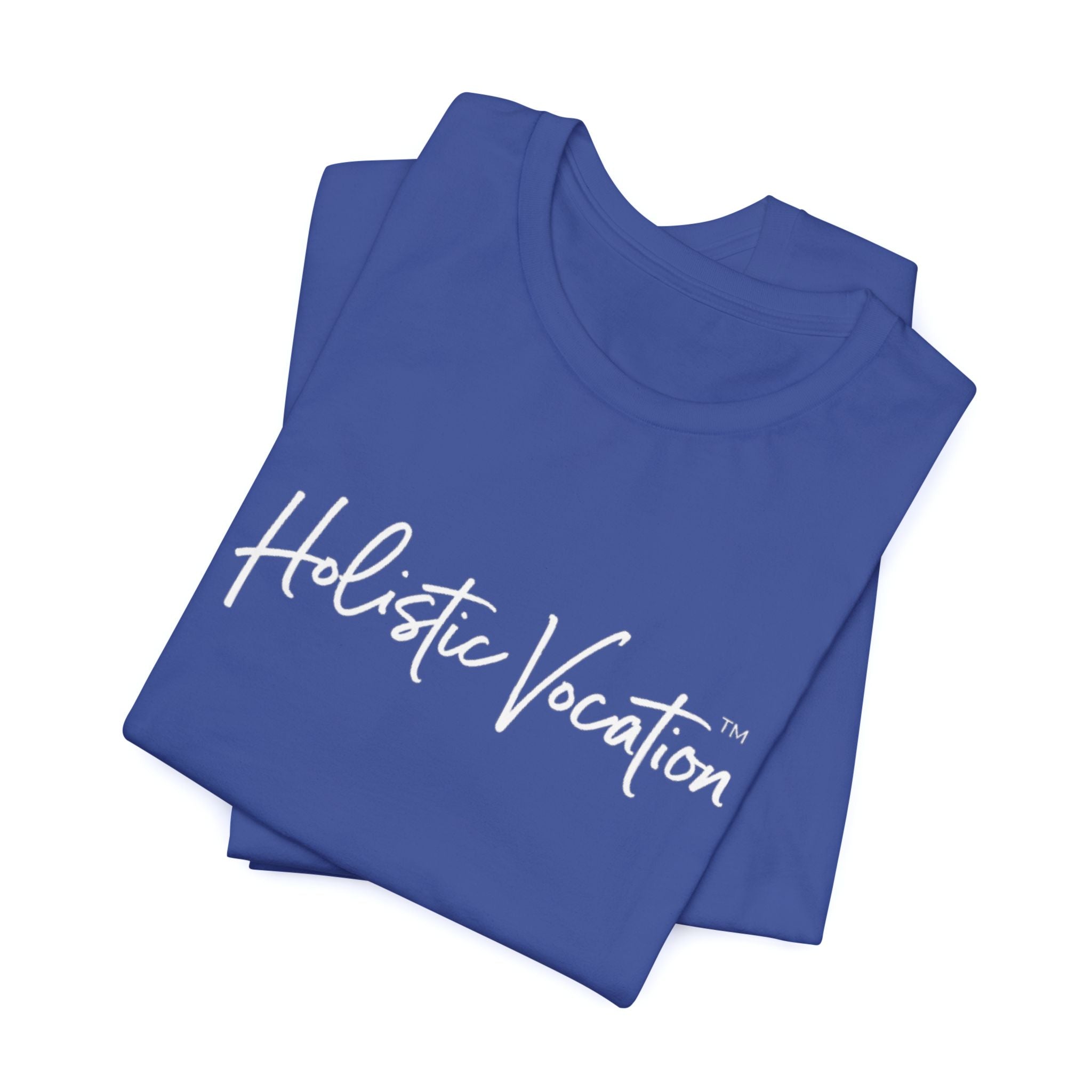 Holistic Vocation Tee — Minimal Script Spiritual Wellness T‑Shirt