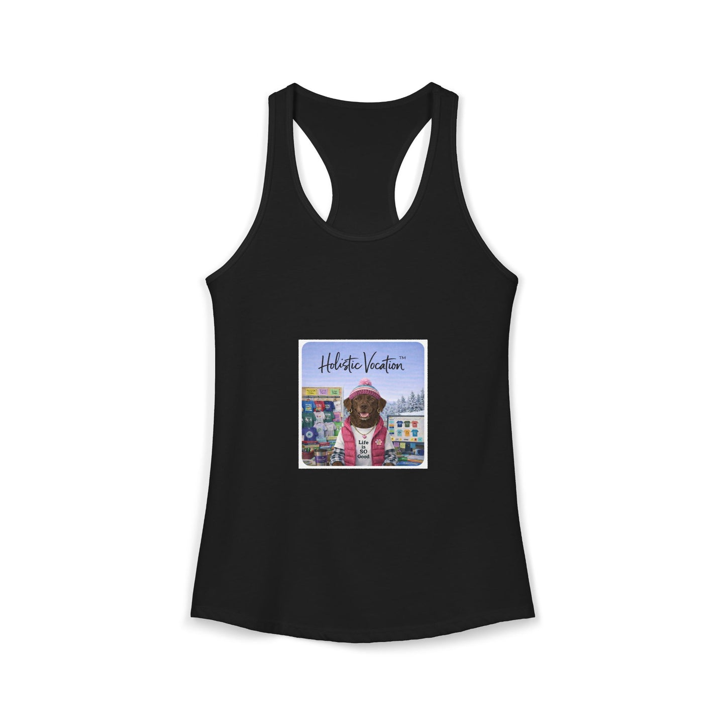 Honor your vocation Retro Dog Graphic Women's Ideal Racerback Tank